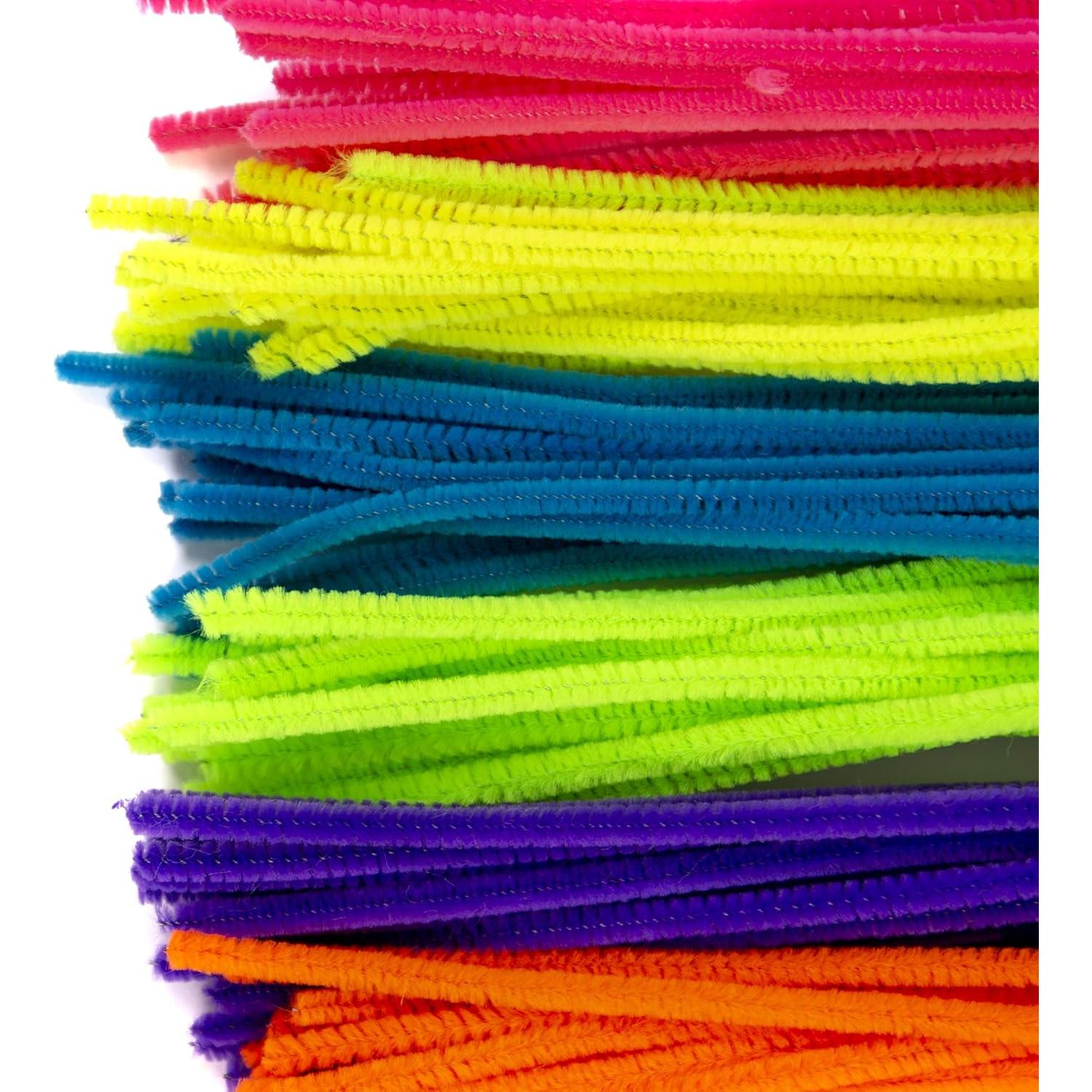 200 Palitos Peludos Neón Horizon Group USA 30.48 cm para Manualidades