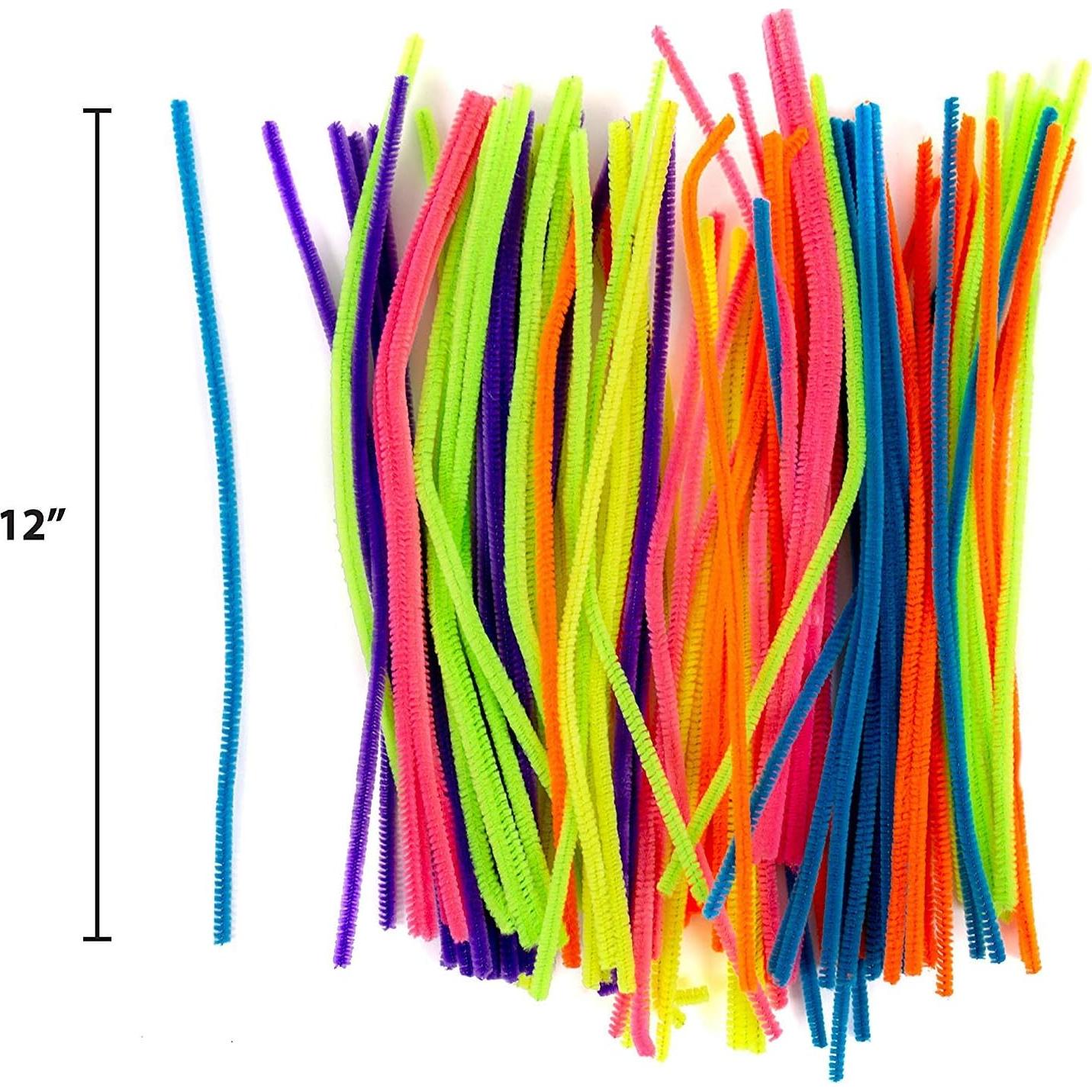 200 Palitos Peludos Neón Horizon Group USA 30.48 cm para Manualidades