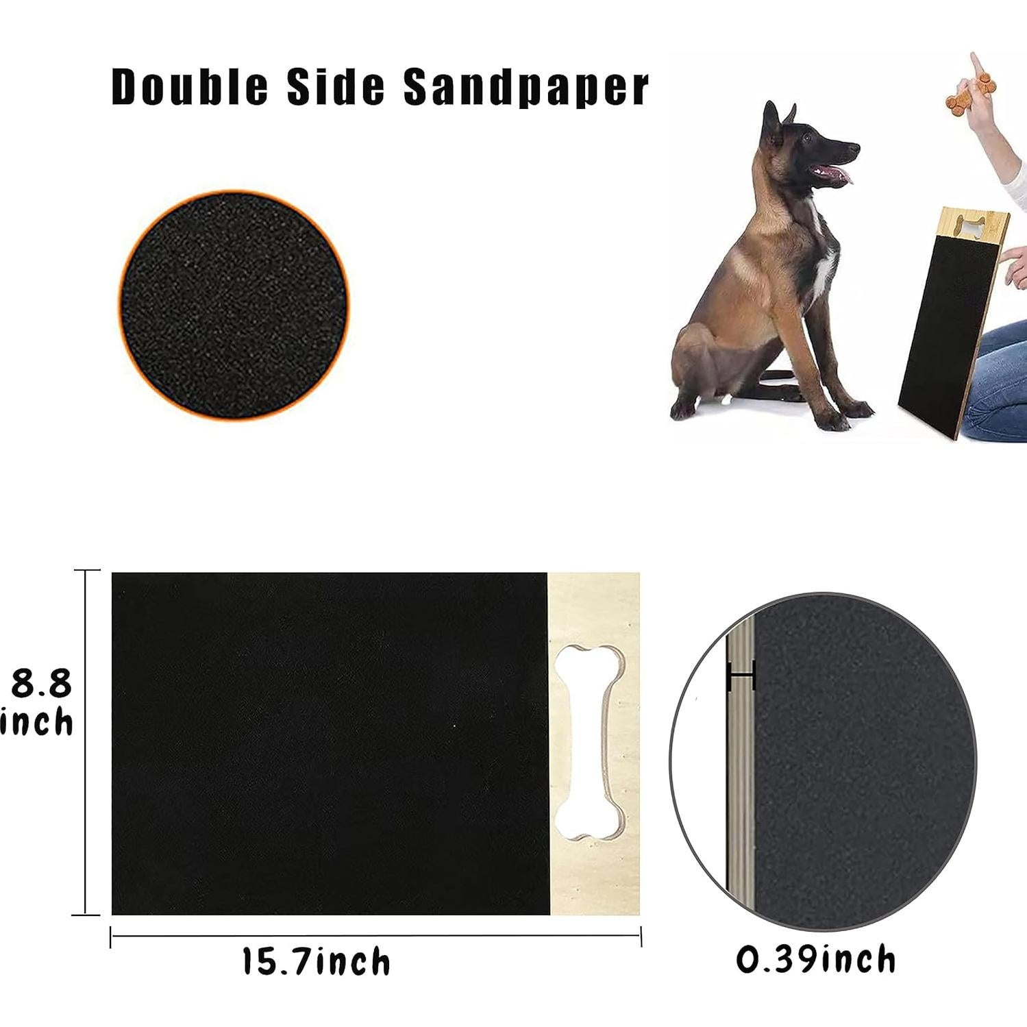 Tablero de Rascado para Perros Cdycam 39.9x22.4cm Negro