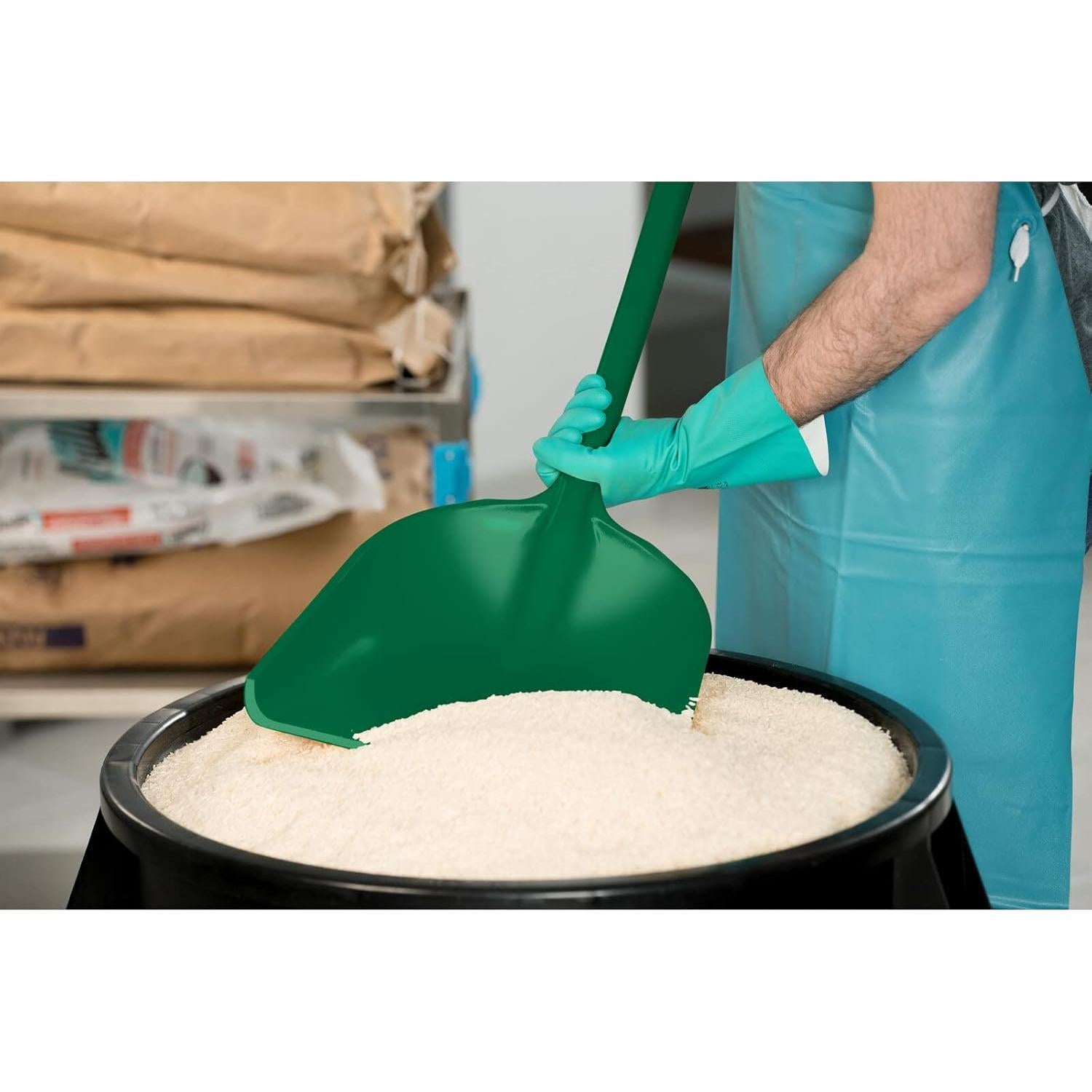 Pala Sanitaria Sparta Verde 28 cm Polipropileno Seguro Alimentos