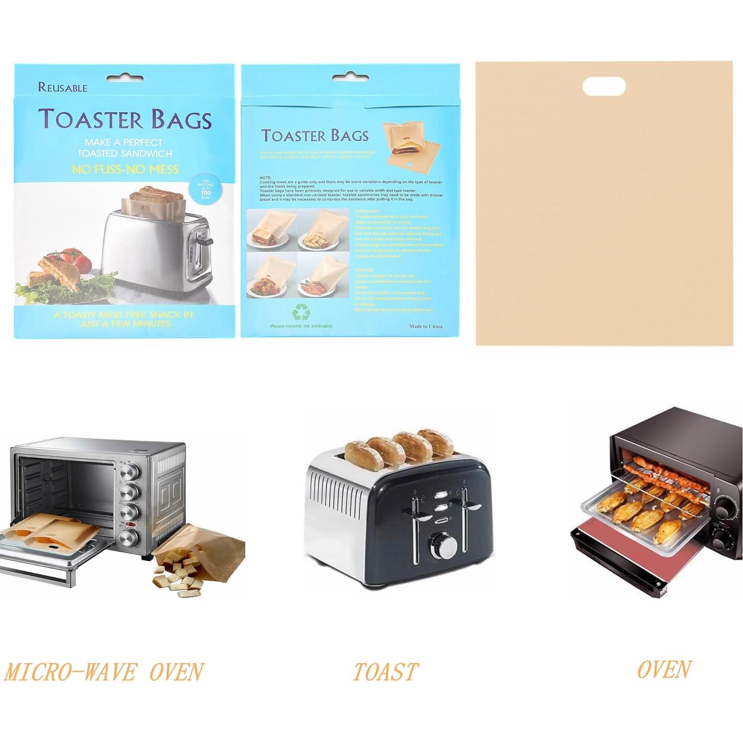 Paquete de 8 Bolsas Reutilizables para Tostadora New Star Tattoo