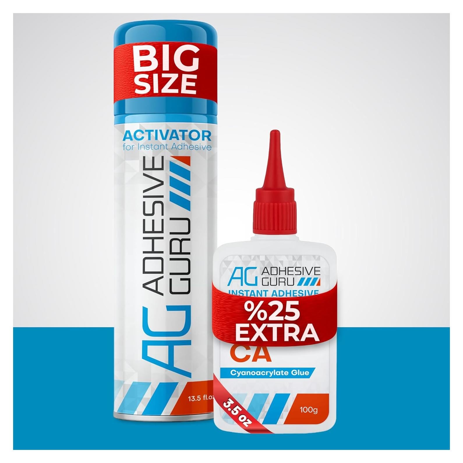 Adhesive Guru Super Pegamento CA con Activador 99.22 ml