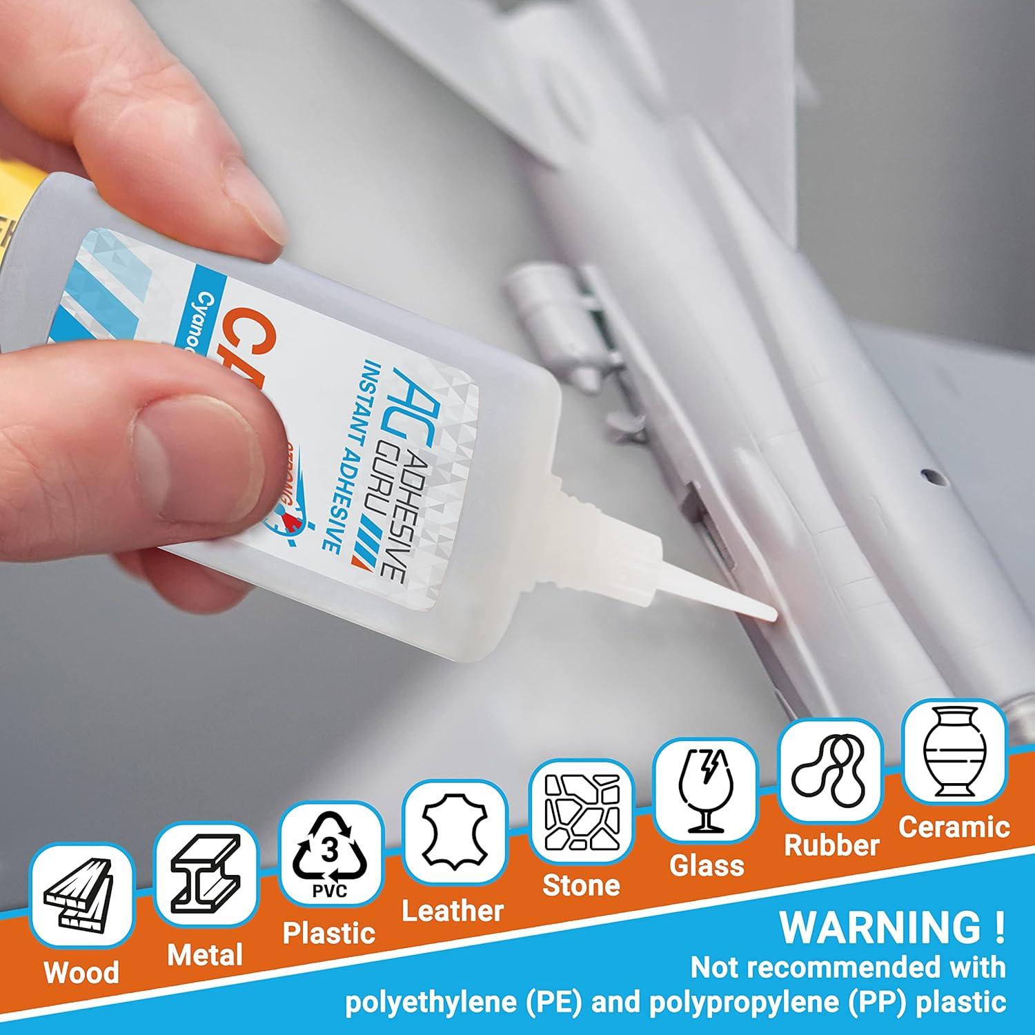 Adhesive Guru Super Pegamento CA con Activador 99.22 ml