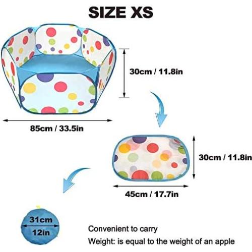 Parque de Juegos Plegable para Mascotas HL Azul XS 0.85m