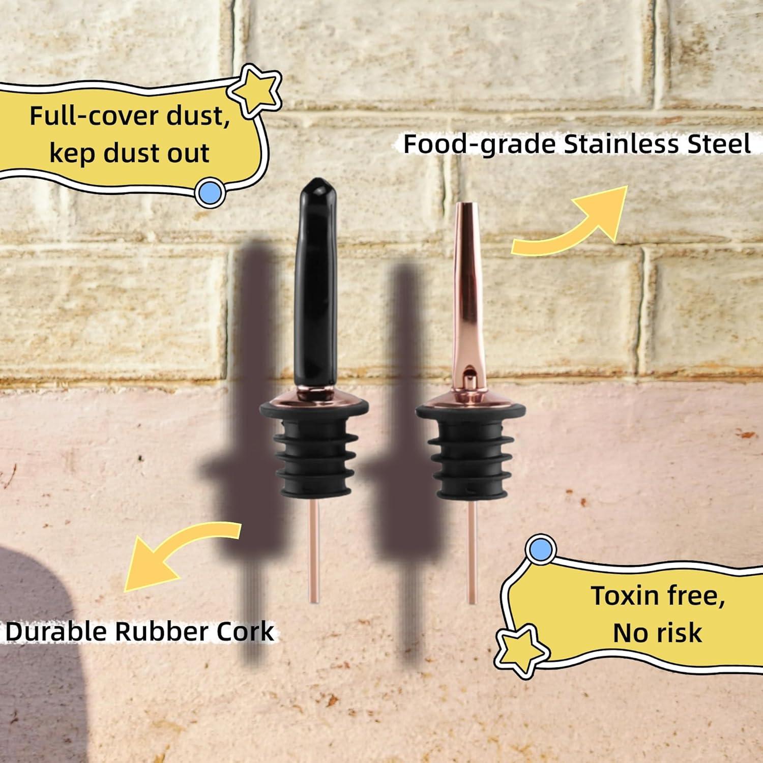 Juego de Vertedores de Licor LEGERM de Acero Inoxidable 14 Piezas