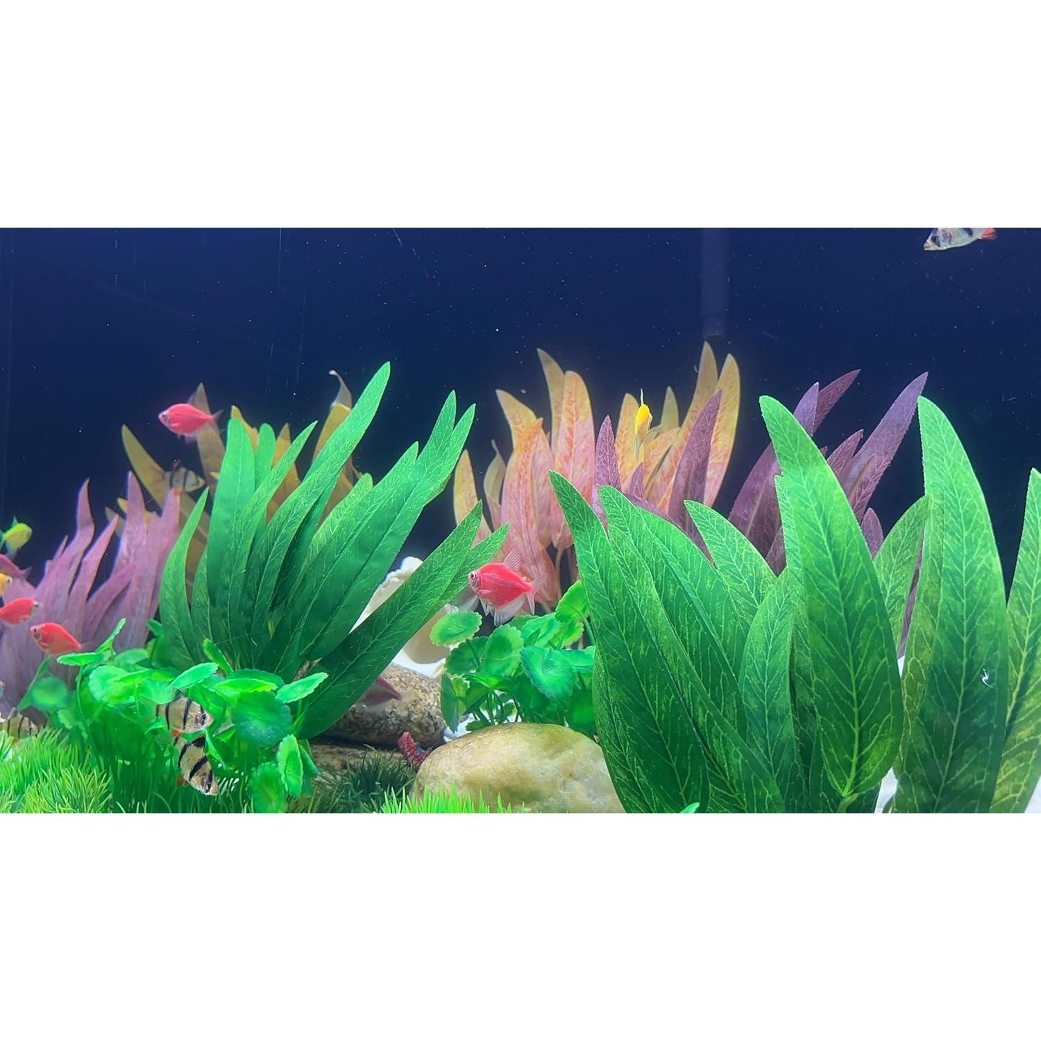 Conjunto de Plantas Acuáticas Artificiales BEGONDIS 2 Pcs Verde