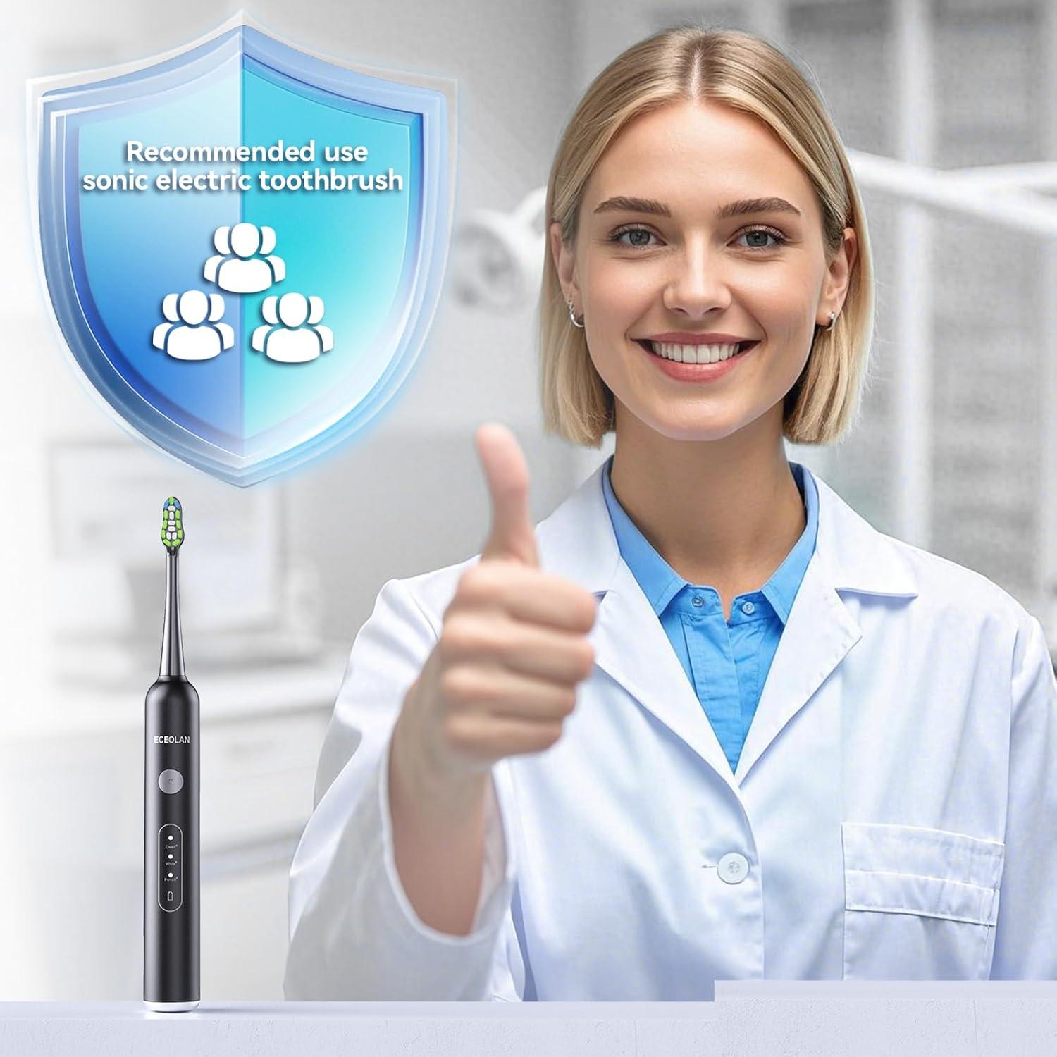 Cepillo de dientes eléctrico ECEOLAN WS-7008 recargable IPX7