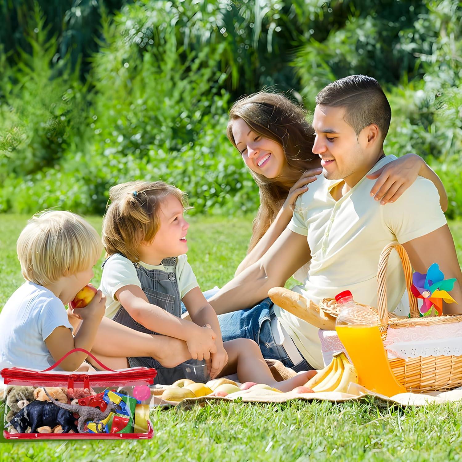 3 Bolsas Organizadoras de Juguetes Transparentes Codree 23.9x17cm