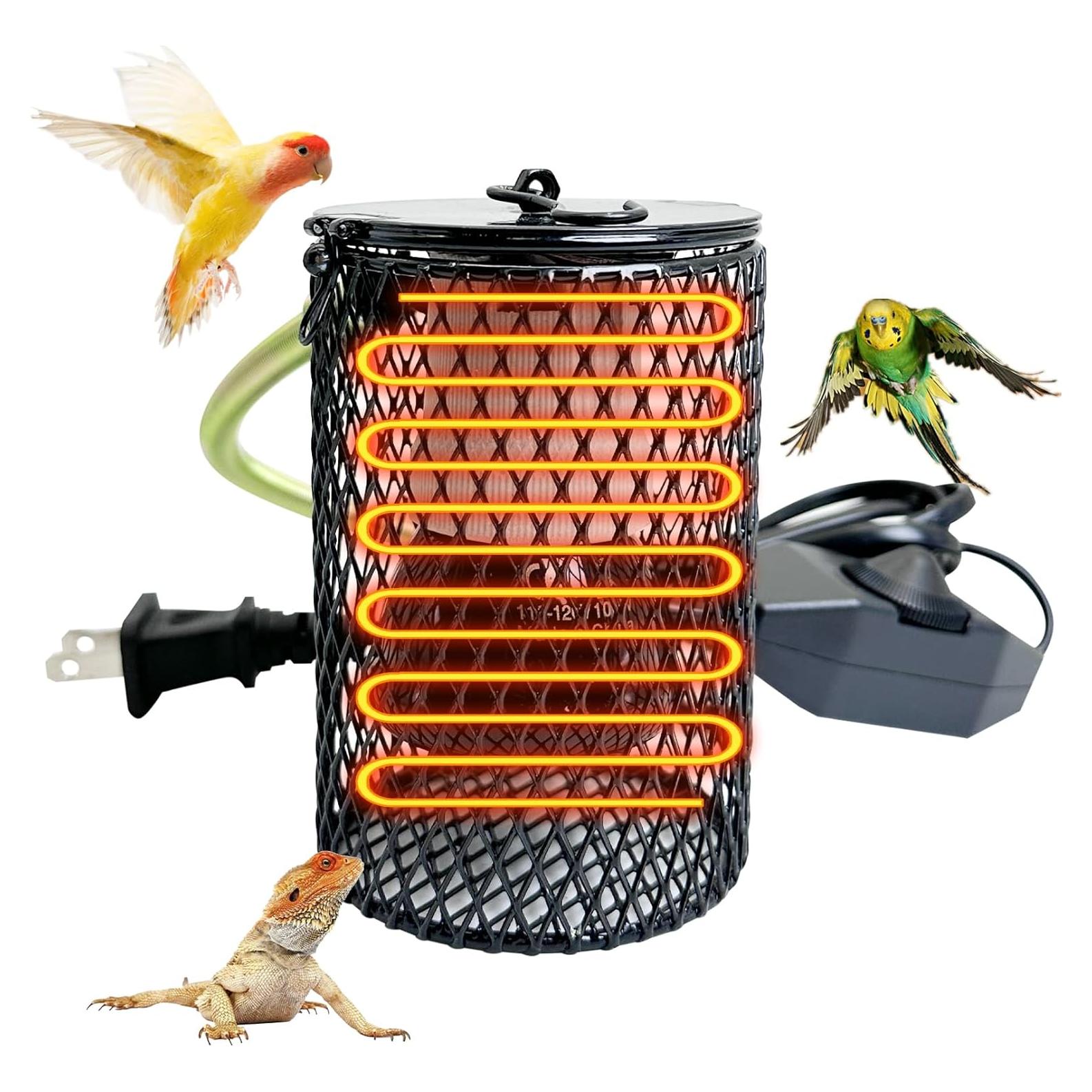 Bombilla de Calor Cerámica Hamiledyi 0-100W Ajustable para Reptiles