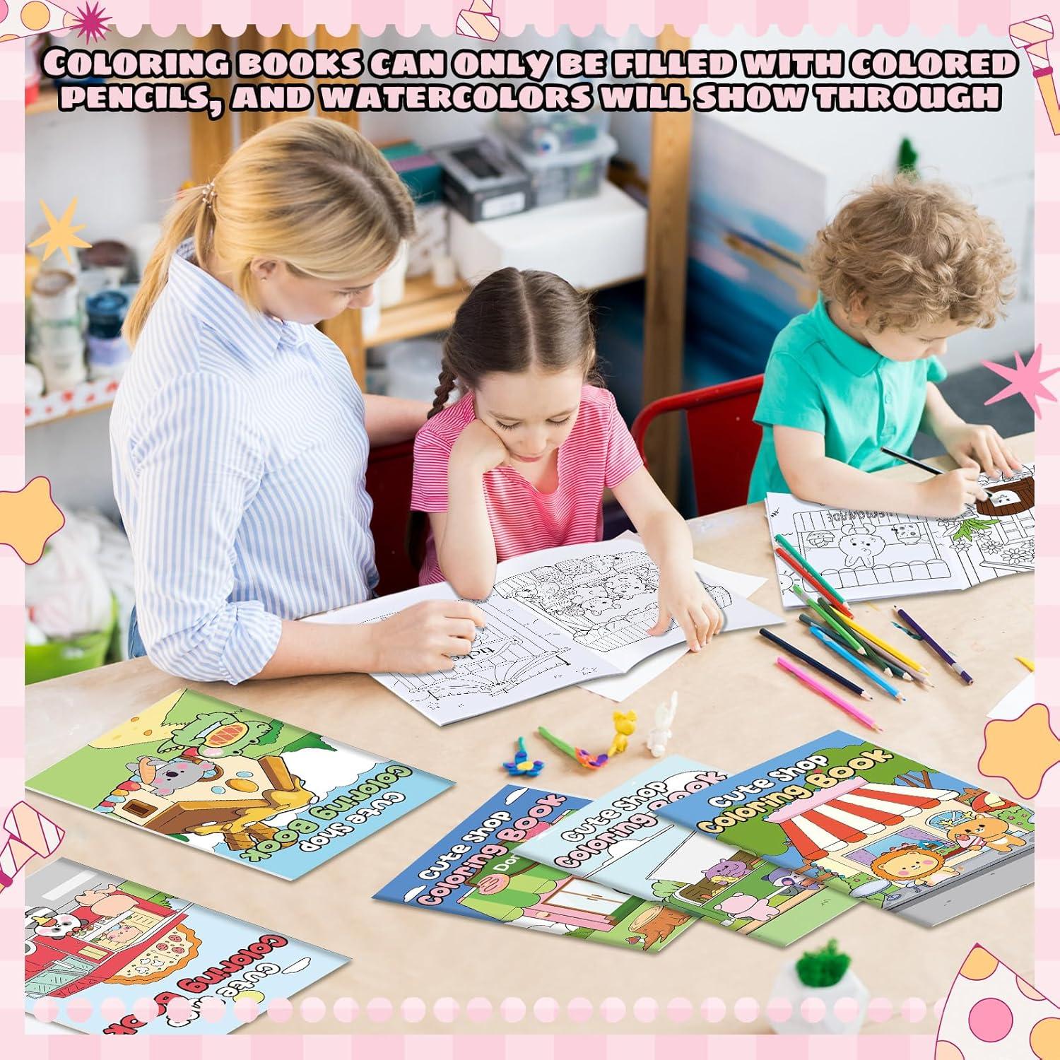 24 Libros para Colorear Sinload Tienda Linda para Niños y Adultos