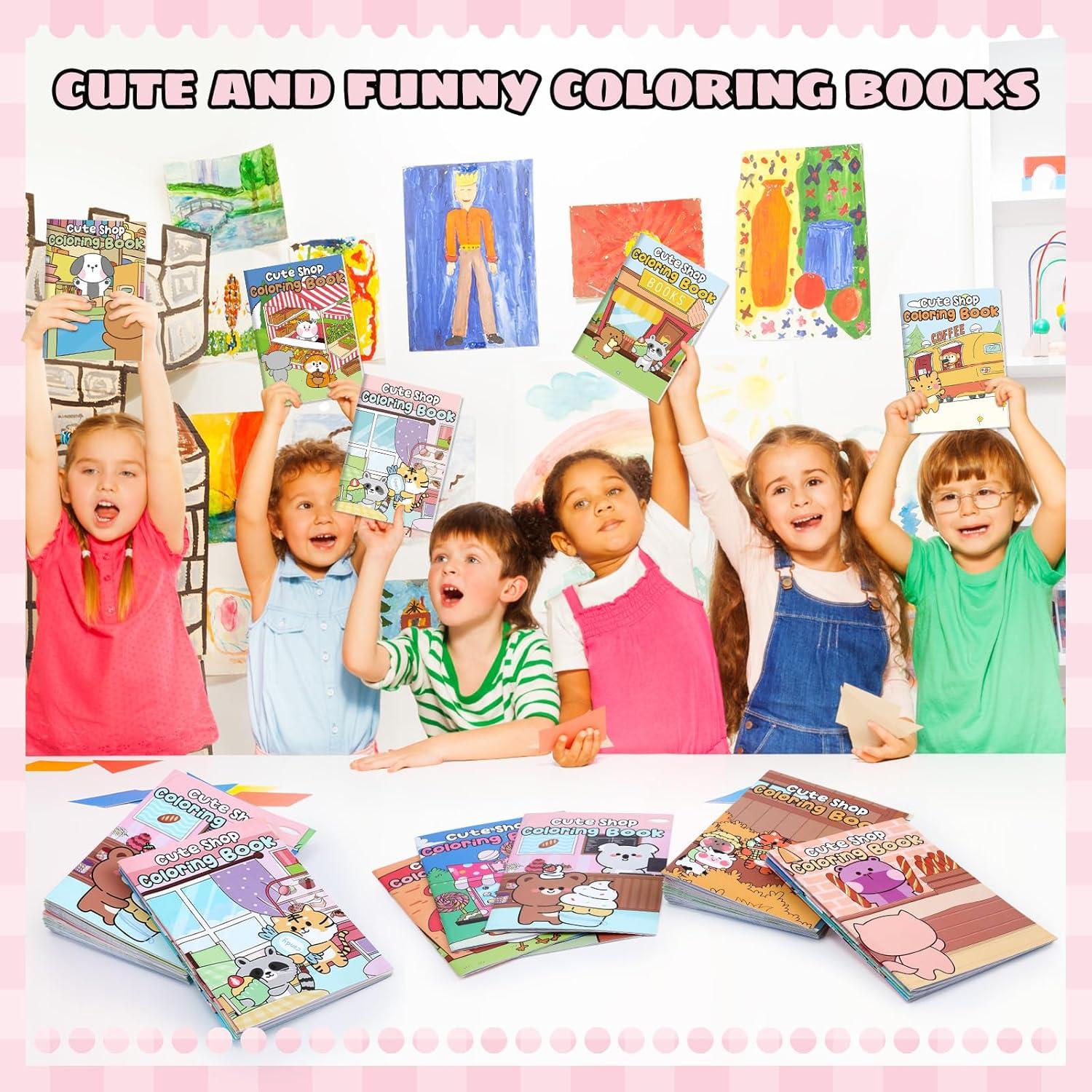 24 Libros para Colorear Sinload Tienda Linda para Niños y Adultos