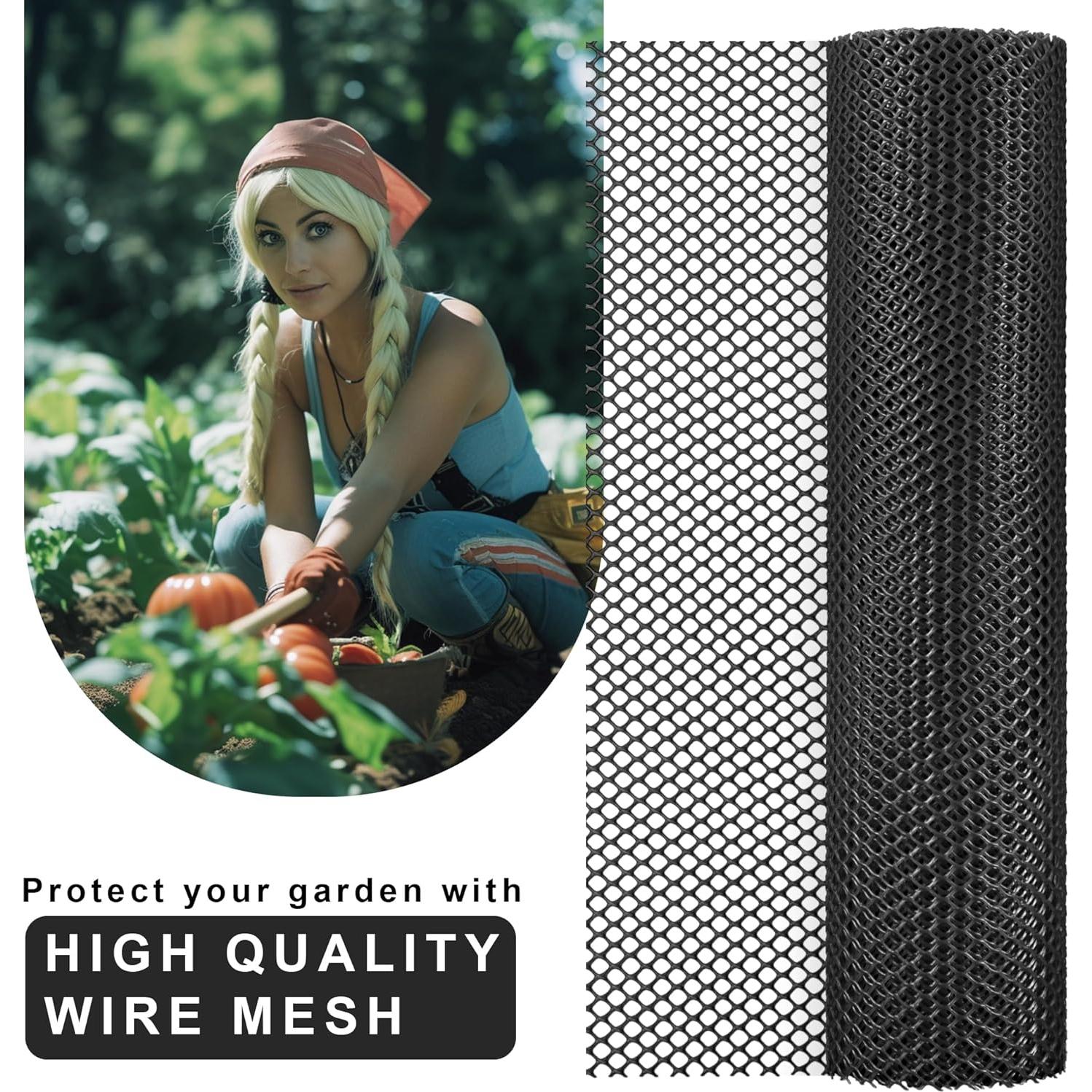 Malla de Alambre para Gallinas LIAQICHA 40x28 cm Negra