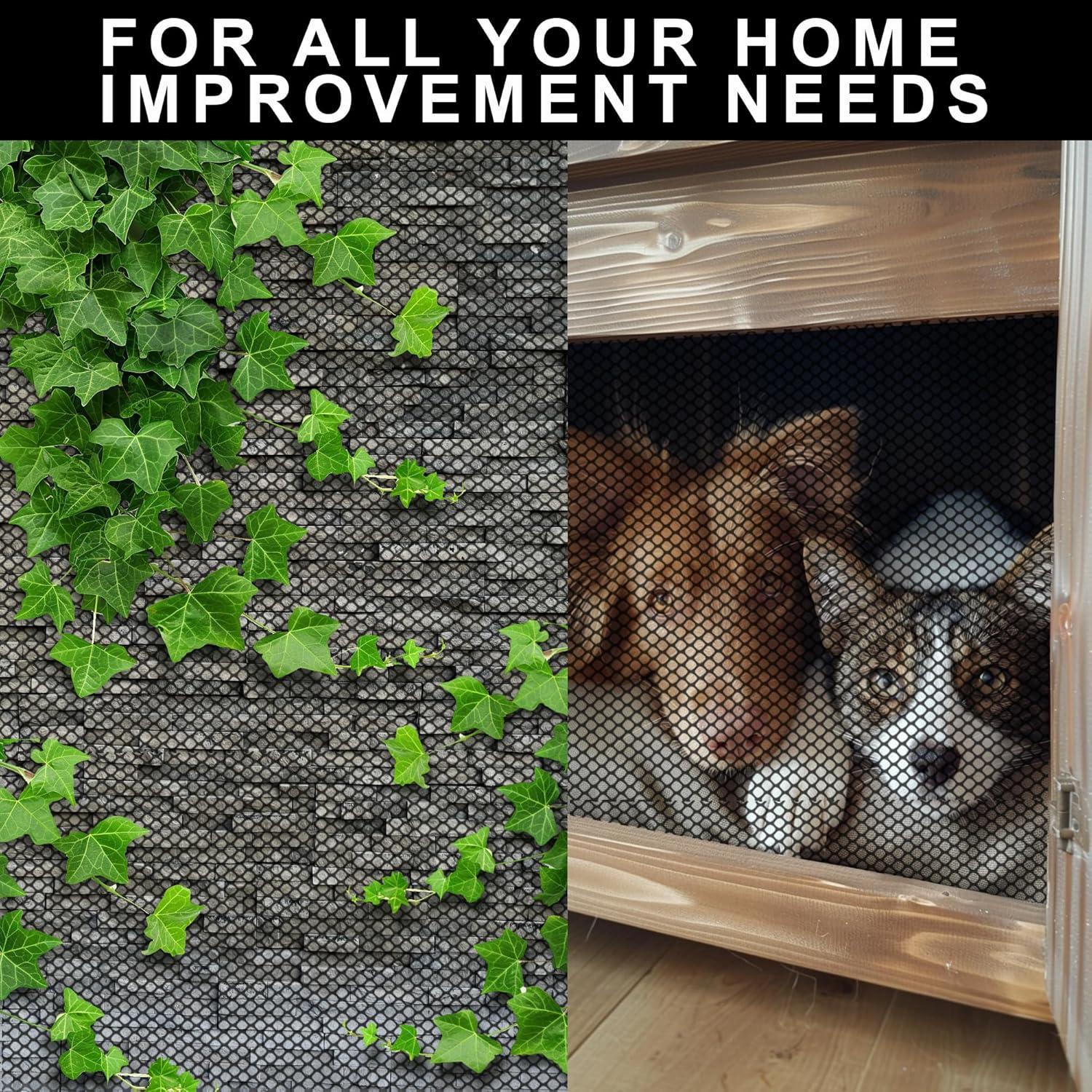 Malla de Alambre para Gallinas LIAQICHA 40x28 cm Negra