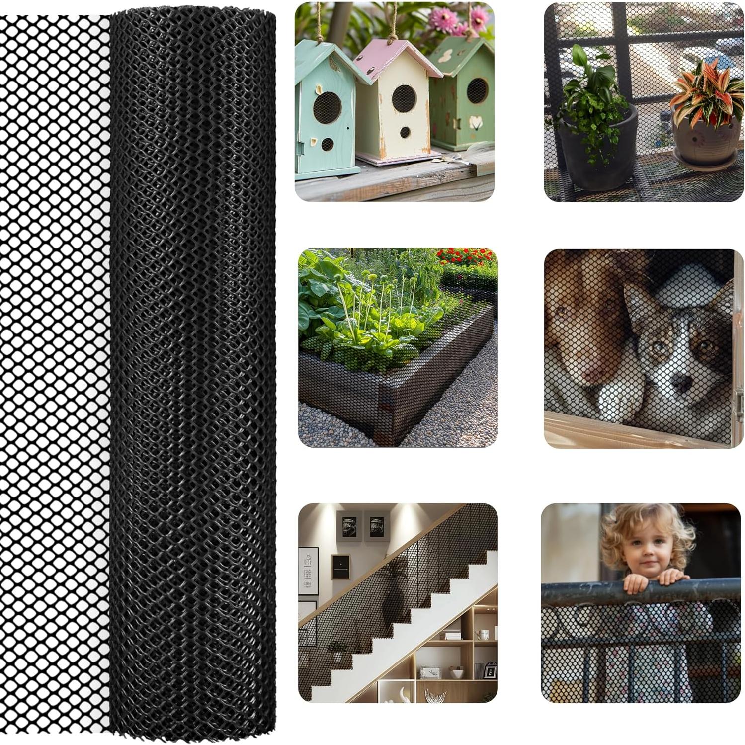 Malla de Alambre para Gallinas LIAQICHA 40x28 cm Negra