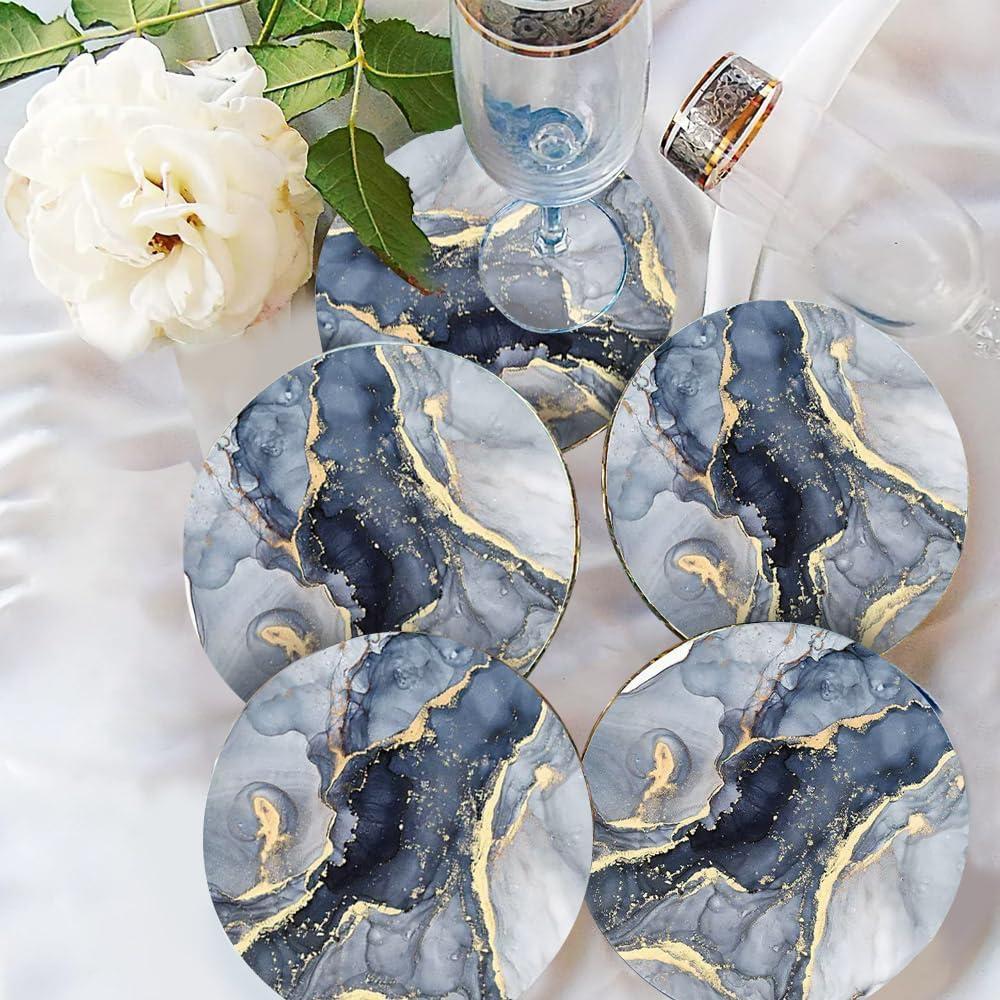 12 Moldes de Silicona para Posavasos Sjubaopen - Redondos y Cuadrados