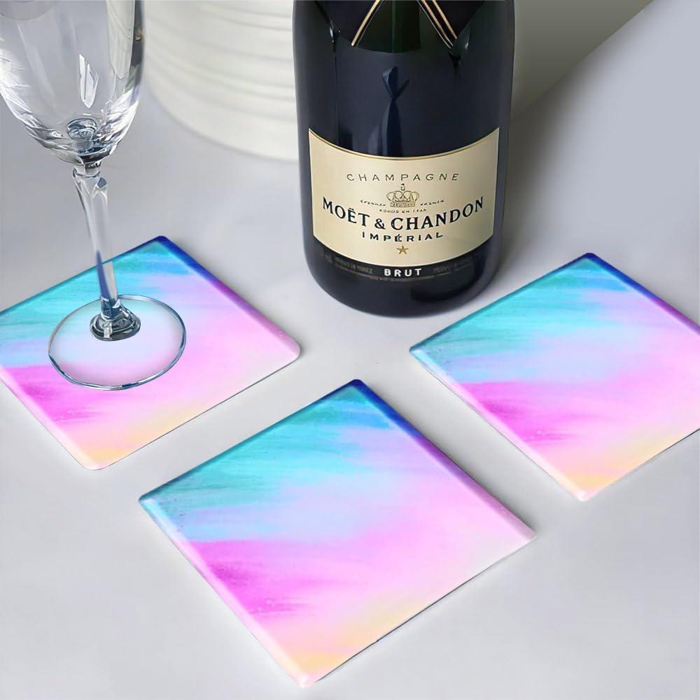 12 Moldes de Silicona para Posavasos Sjubaopen - Redondos y Cuadrados