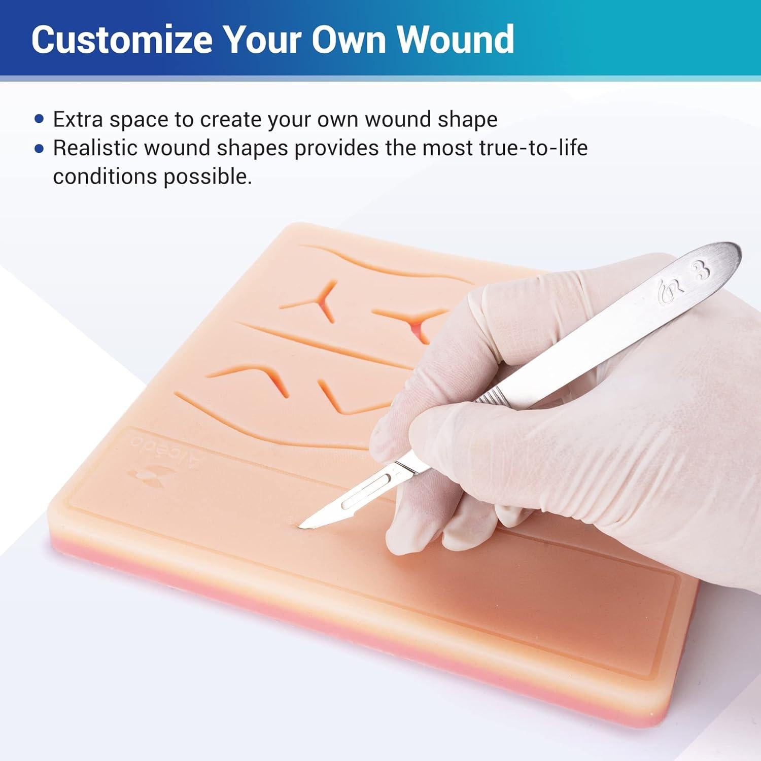 Kit de Práctica de Suturas Alcedo 32 Piezas para Estudiantes