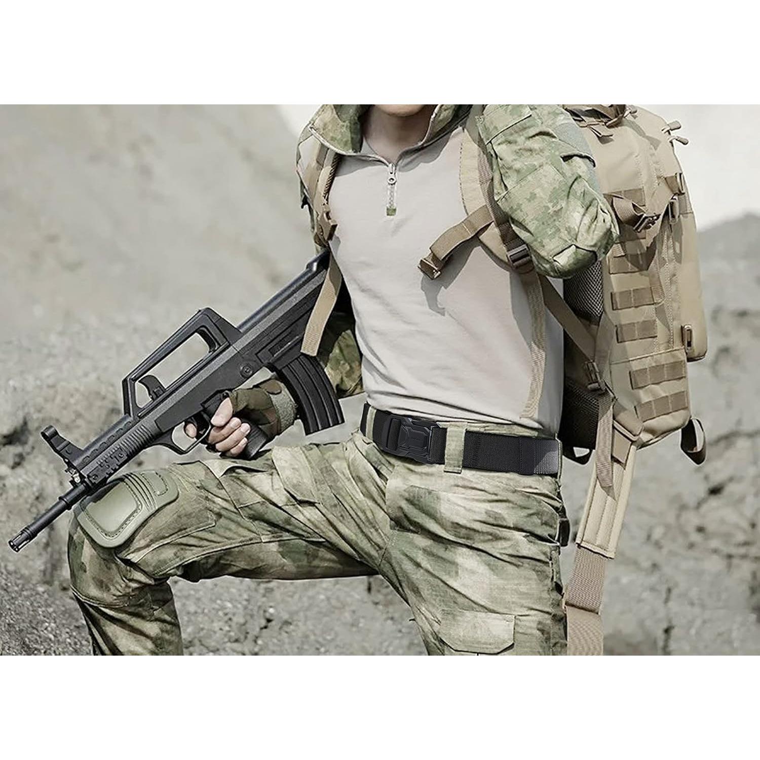 Cinturón Táctico JUKMO Nylon Militar 3.8 cm Hebilla Rápida