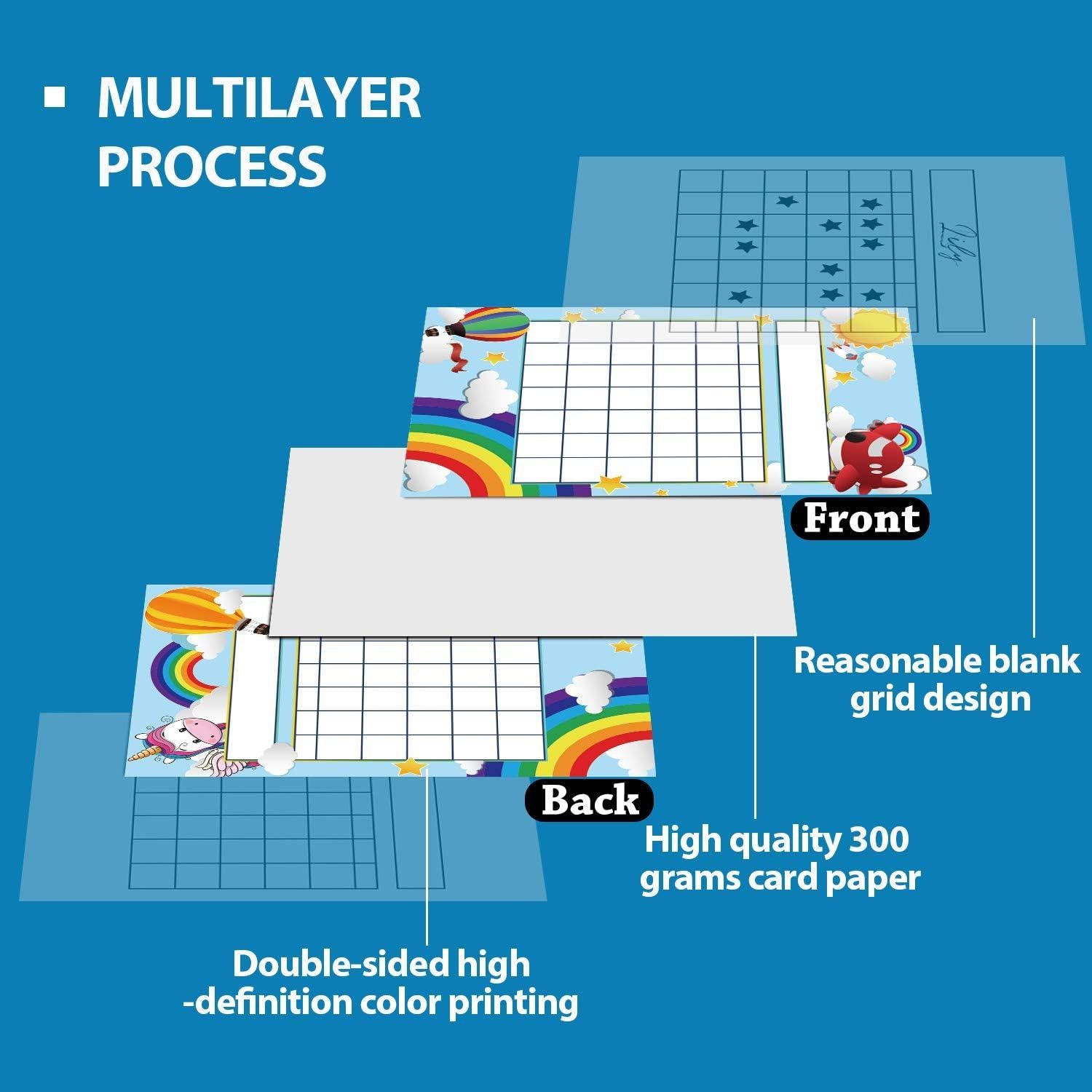 Gráficos de Incentivos para Aula Outus 74 Piezas con Pegatinas