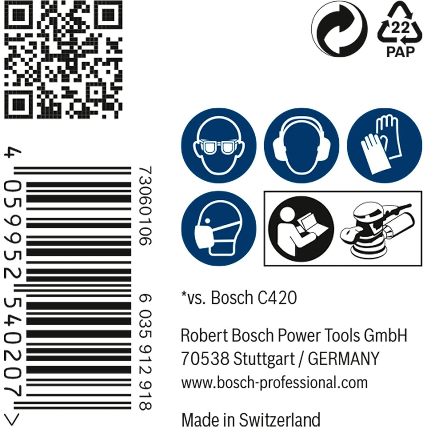 Red de Lijado Bosch Expert M480 125 mm Grano 120 - 50 Piezas