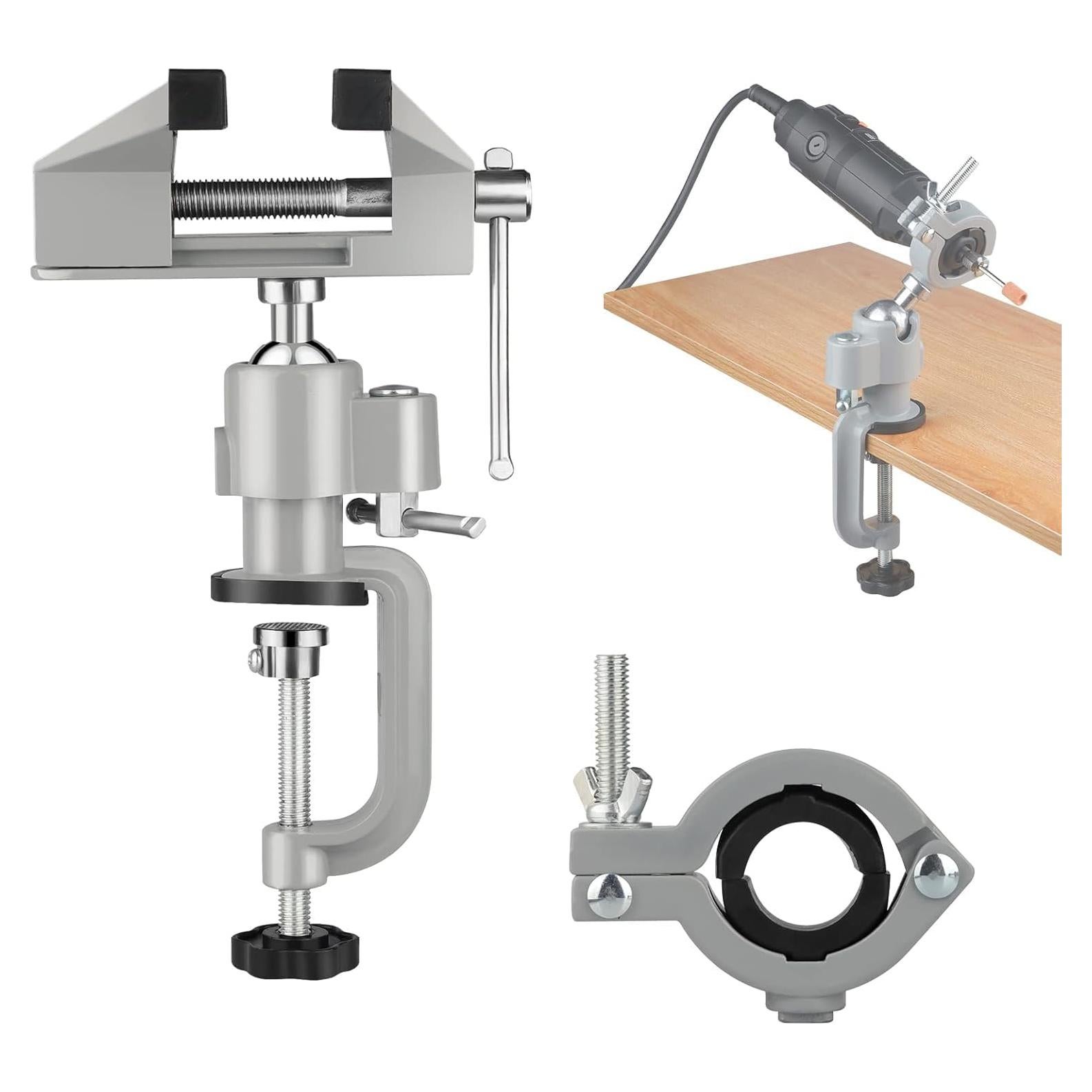 Morsa de Mesa ZTUKOMN 7.62 cm 2 en 1 Rotativa 360°