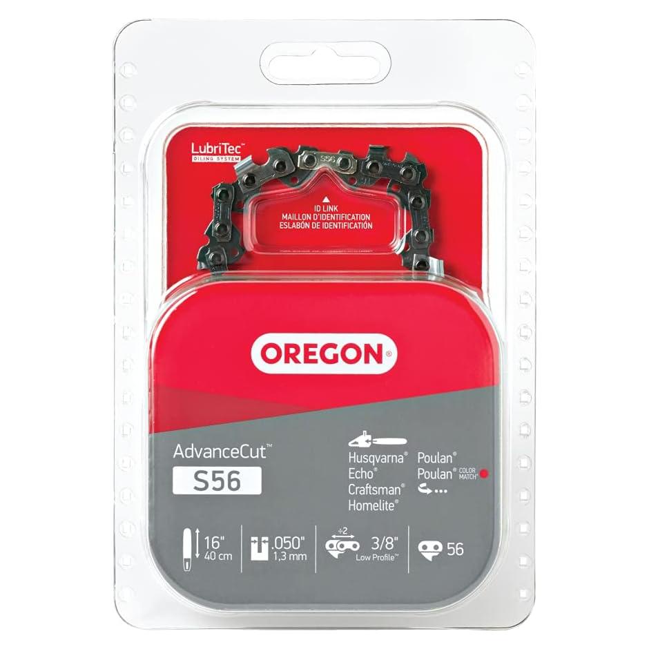 Cadena de Motosierra Oregon S56 16" 56 Eslabones Bajo Retroceso
