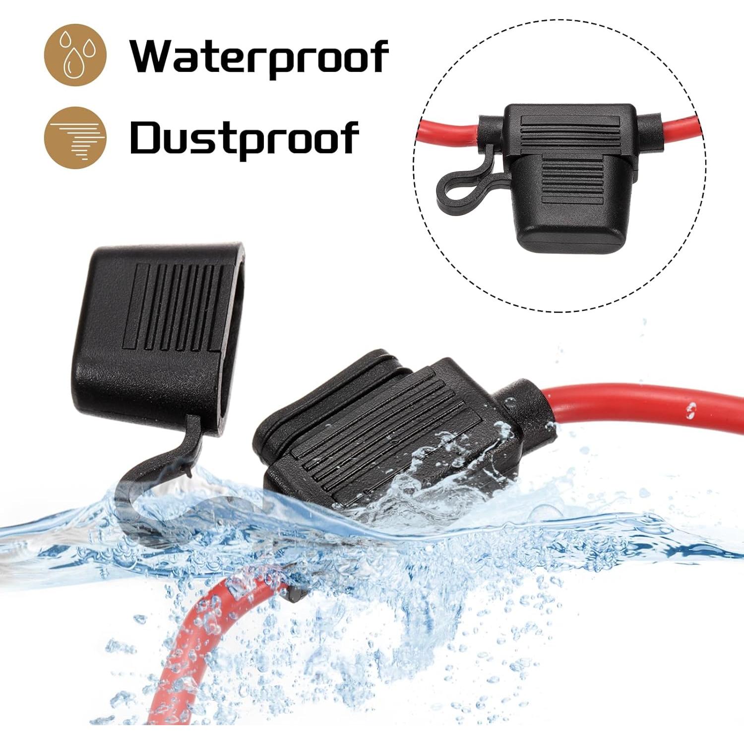 Soporte de Fusible Impermeable DMiotech 15A 16 AWG 30cm