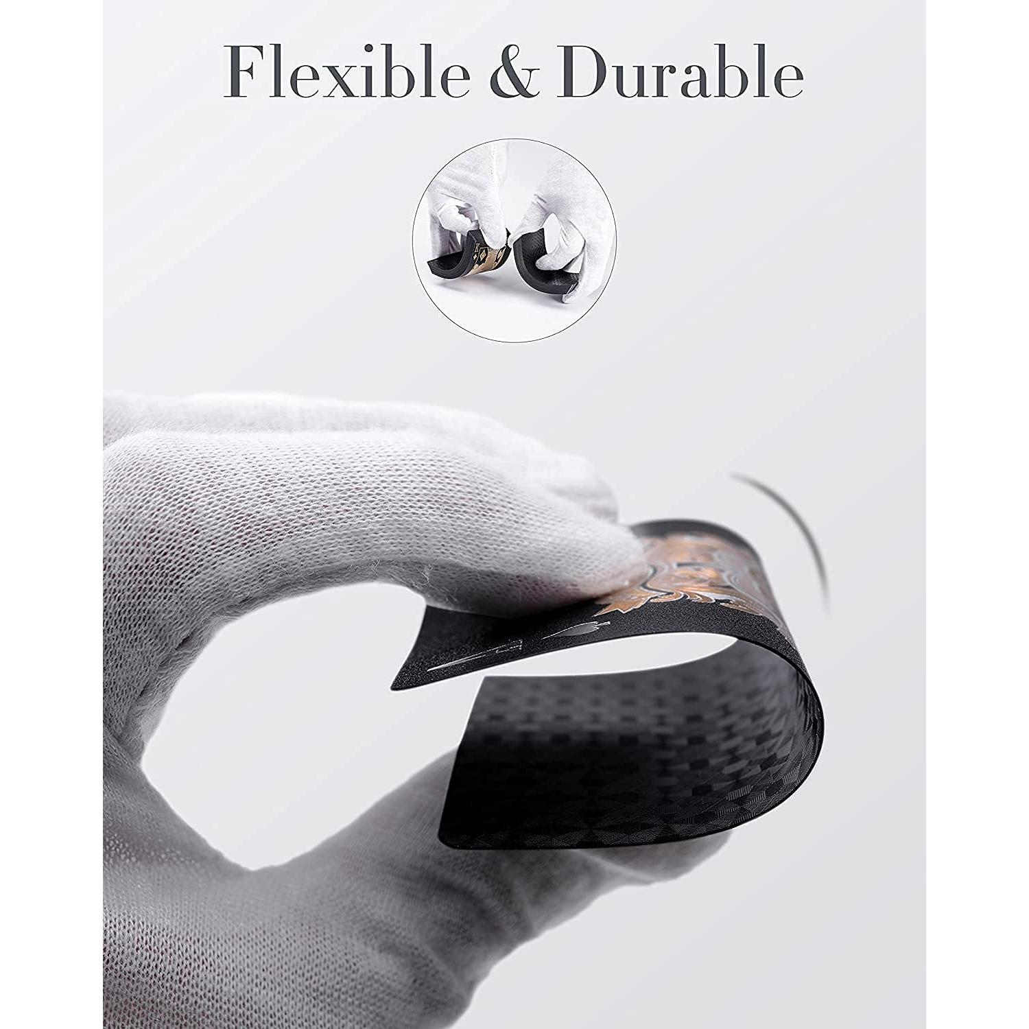 Cartas de Póker Impermeables BIERDORF Negras con Diamante