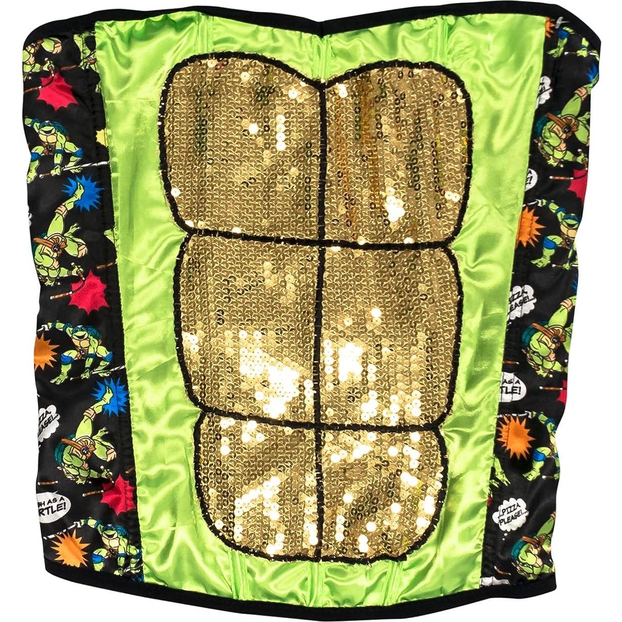 Corsé sin tirantes TMNT Adolescentes Mutantes S/M M/L