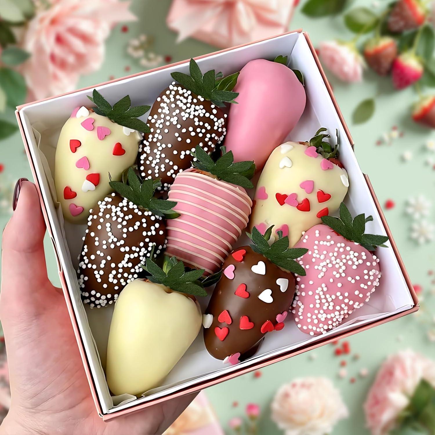 Fresas Artificiales RONRONS 20 Piezas Realistas Decorativas