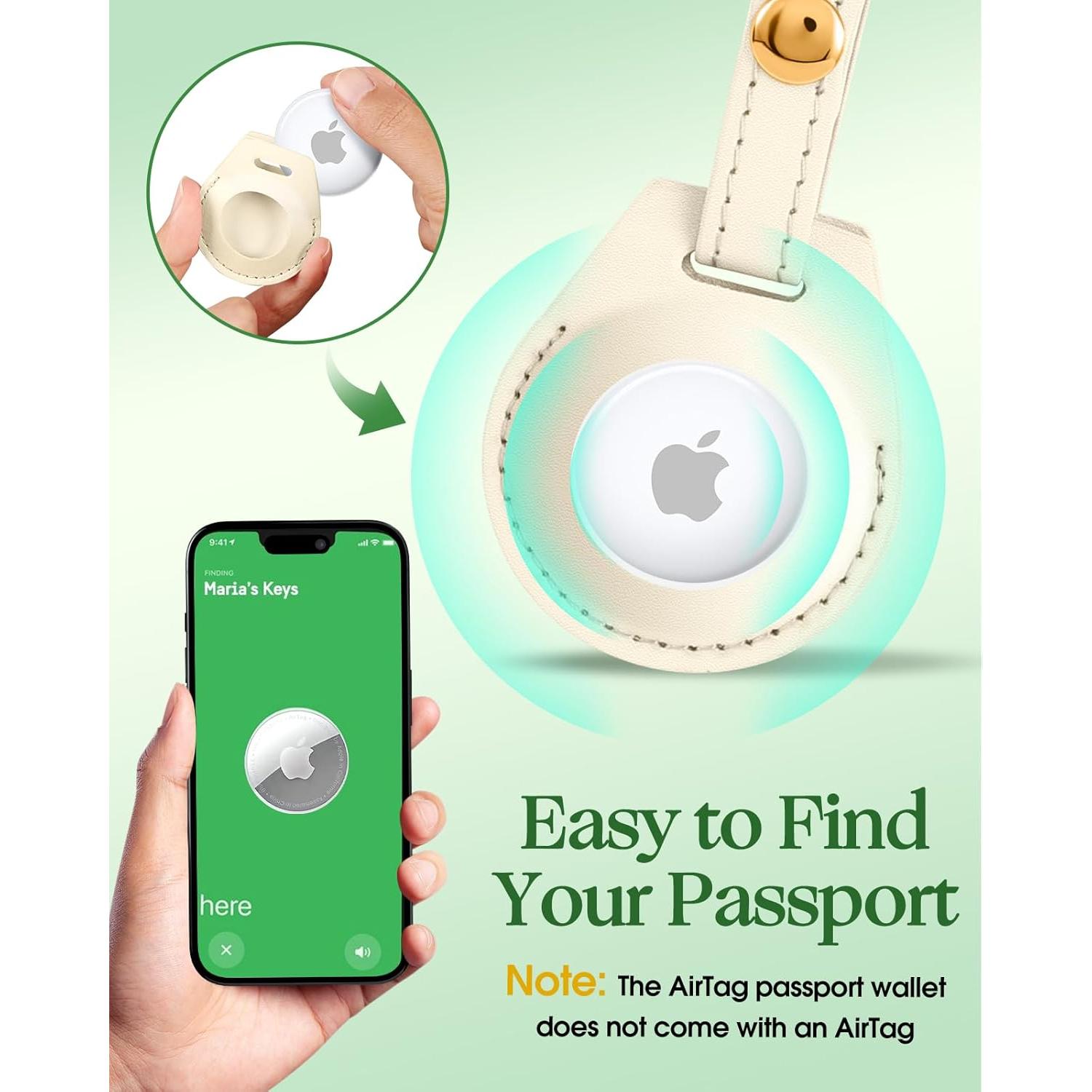 Funda de Pasaporte Slohif Mariposa con Bloqueo RFID y Airtag