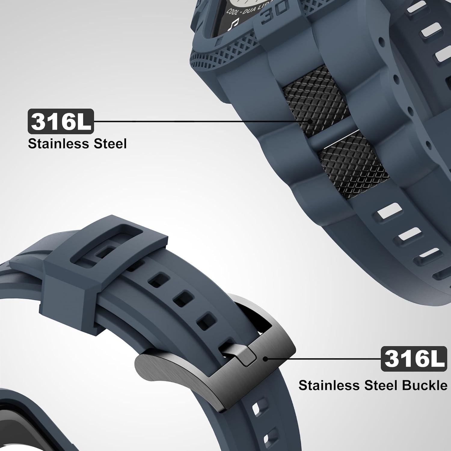 Banda Deportiva GELISHI para Apple Watch 41mm 40mm 38mm - Funda Protectora