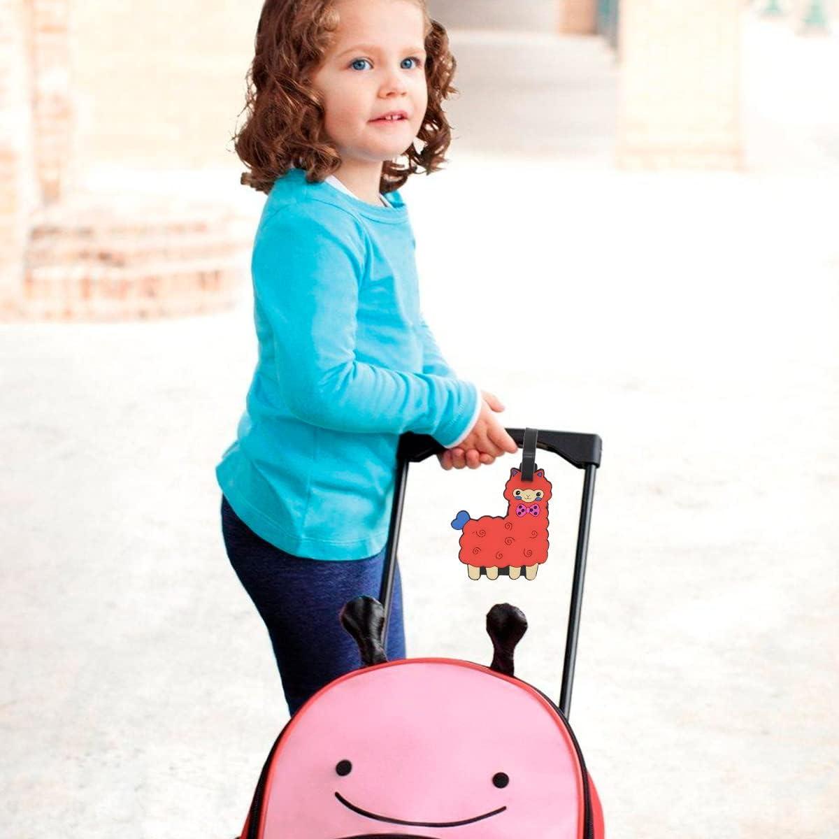 Etiquetas de Equipaje de Silicona Givotin Alpaca Marrón 2-Pack