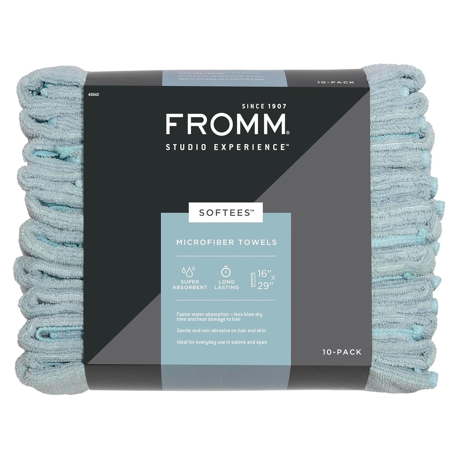 Toallas de Microfibra Fromm Softees Aqua 10 Unidades 40x73 cm