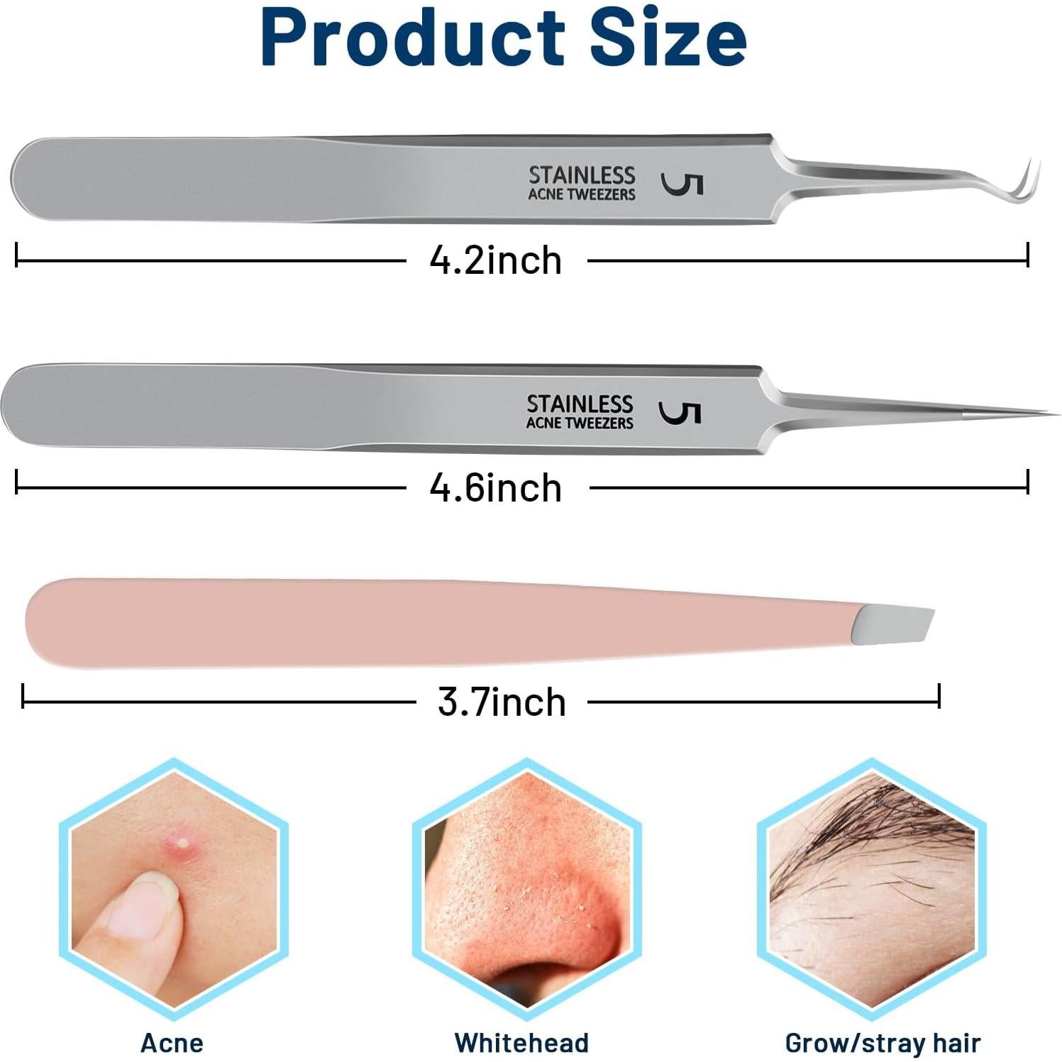 Juego de Pinzas WSYUB para Puntos Negros y Vello Encarnado