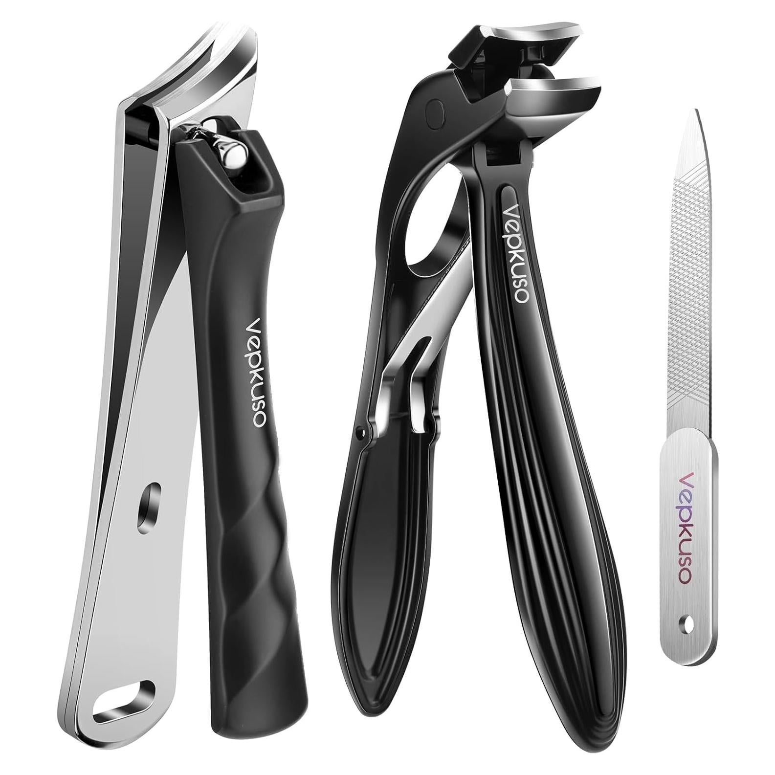 Cortauñas Vepkuso para Uñas Gruesas y Encarnadas - Negro