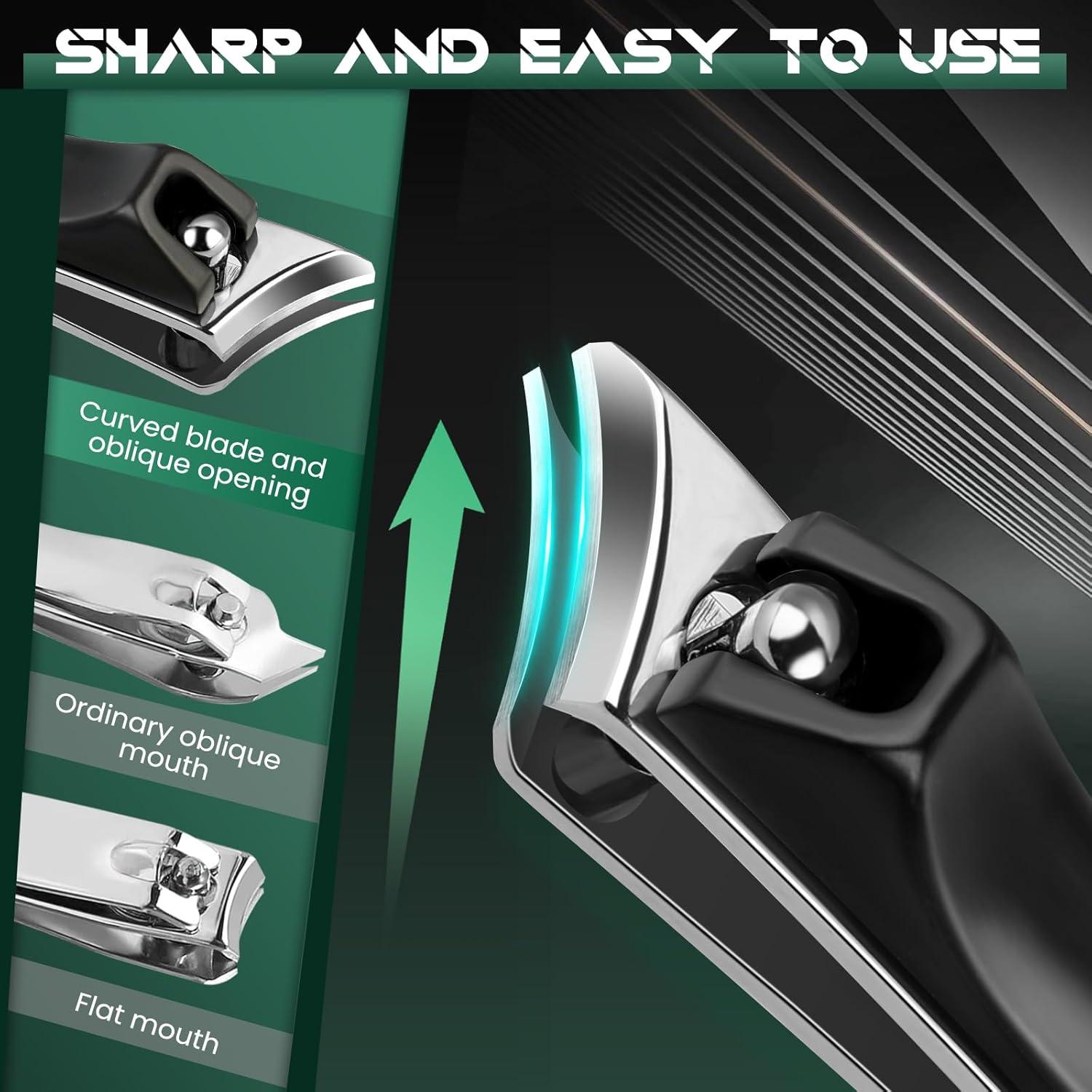 Cortauñas Vepkuso para Uñas Gruesas y Encarnadas - Negro