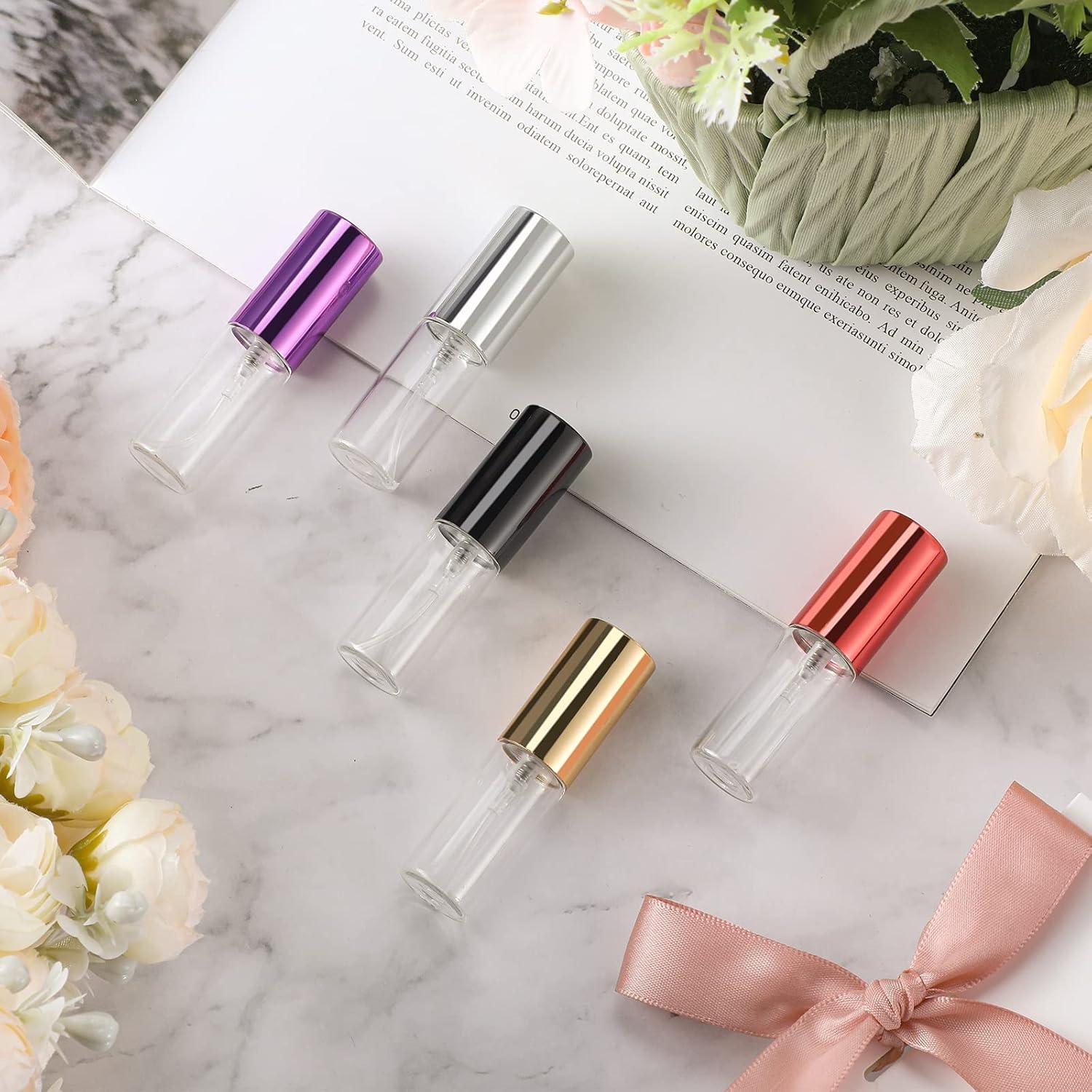 Botellas de Spray de Viaje Yinder 25 Pcs 5ml Vidrio Colores