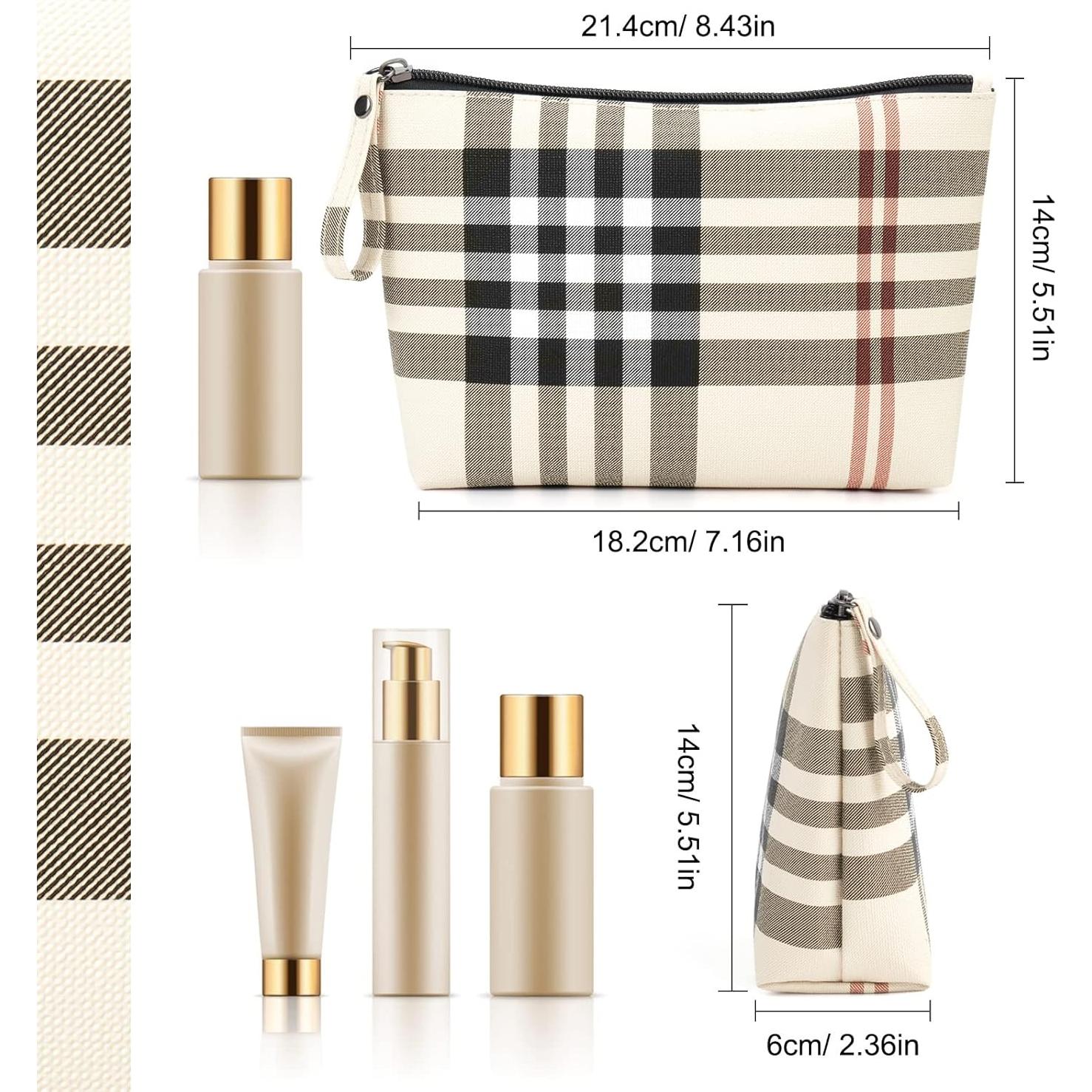 Estuche de Maquillaje MAANGE Caqui - Bolsa Cosmética de Viaje