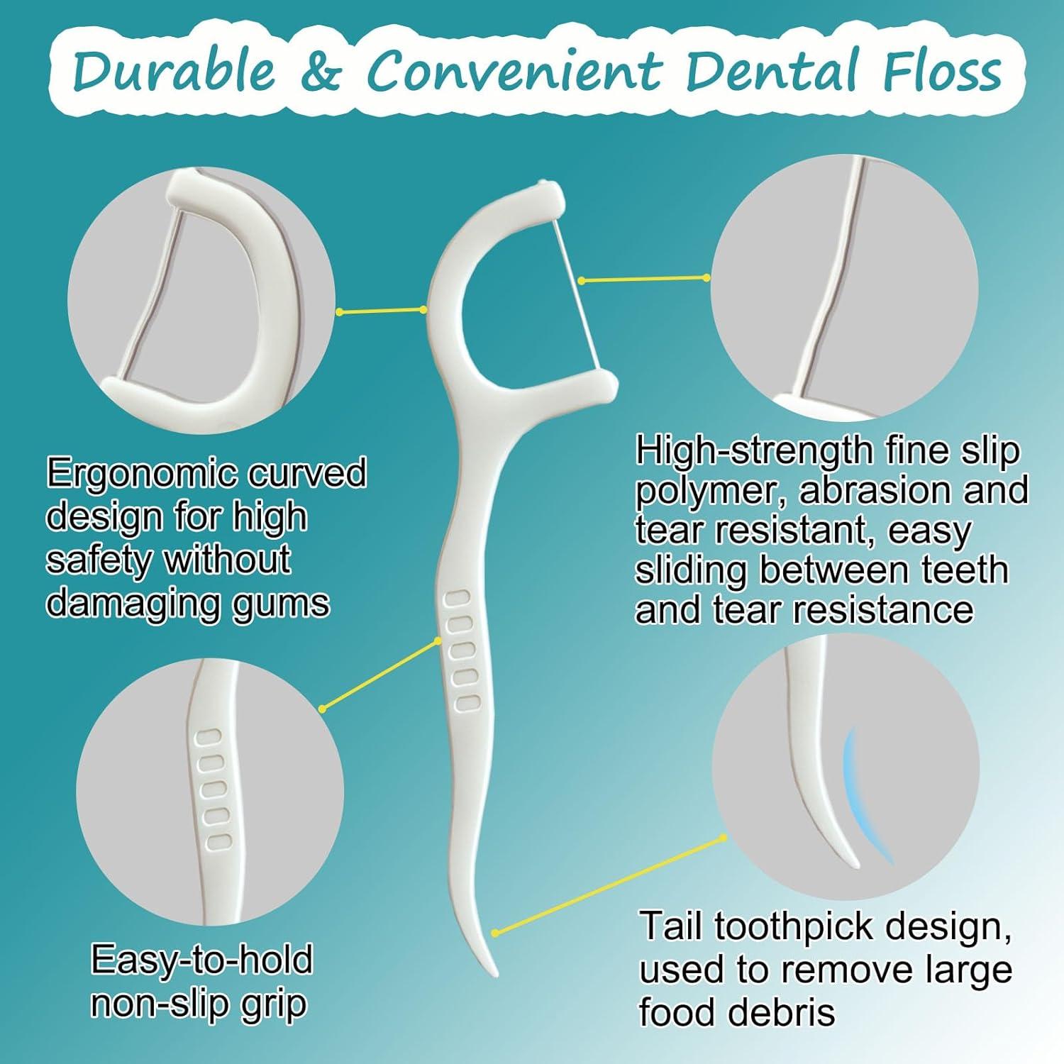 Palillos de Hilo Dental de Viaje Demiya 40 Unidades Sin Sabor