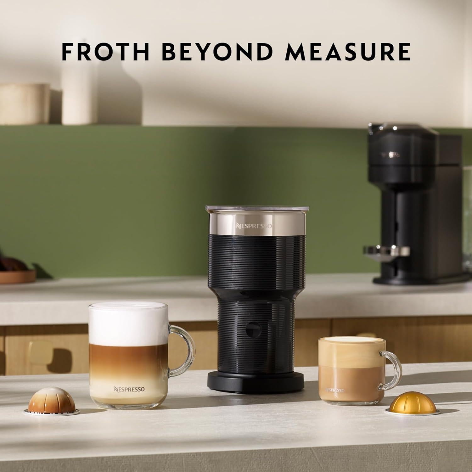 Nespresso Aeroccino XL Espumador de Leche 400ml Negro