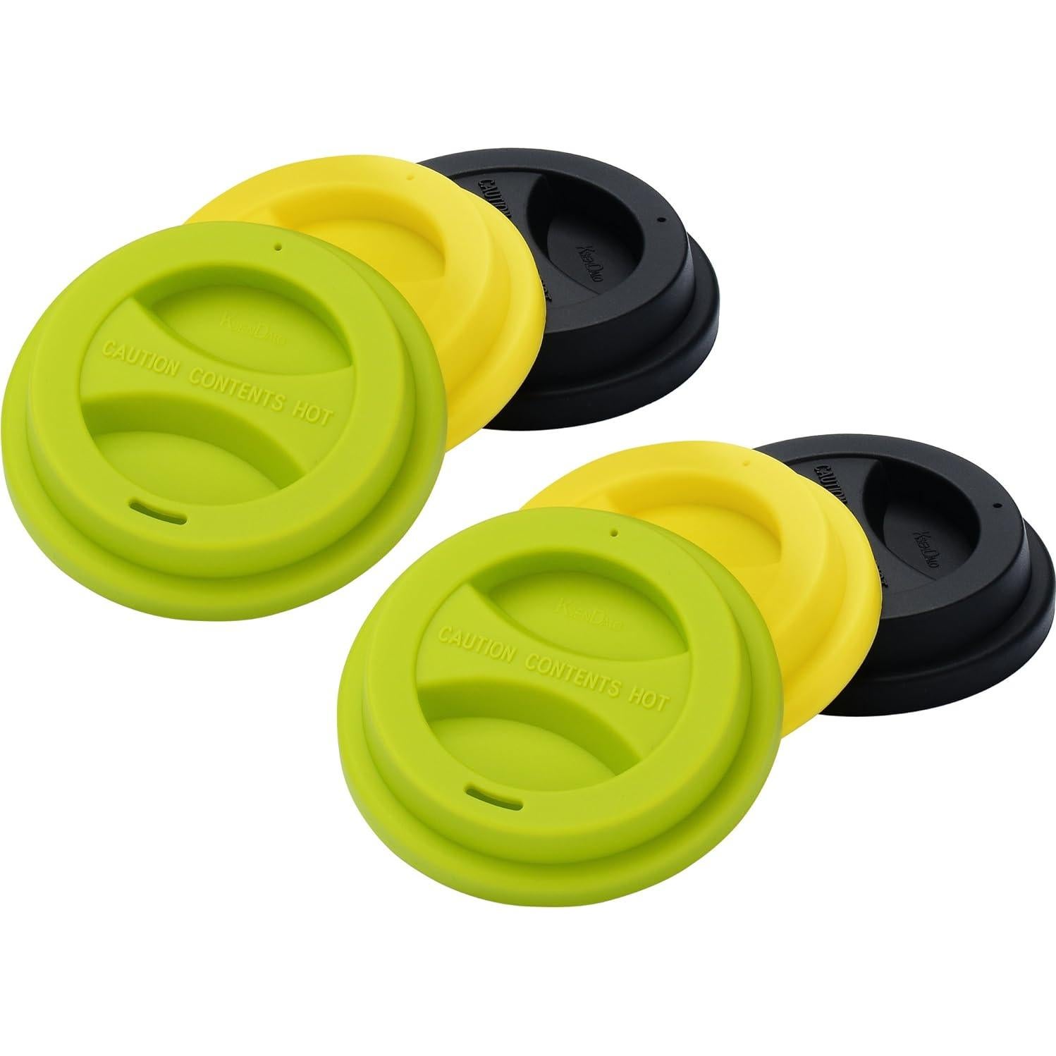 Tapas de Silicona Reutilizables KSENDALO para Tazas 12oz y 16oz