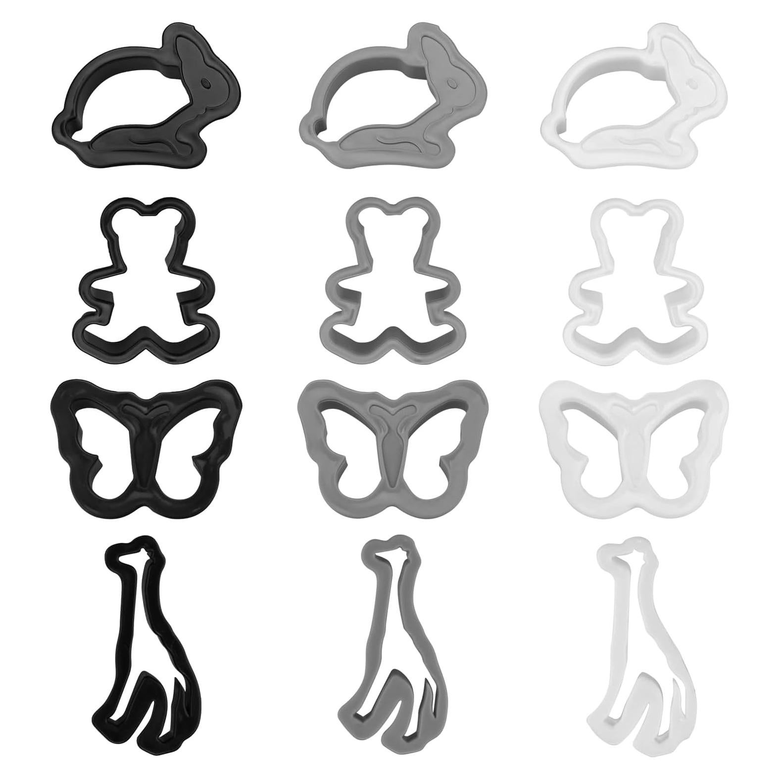 Juego de Cortadores de Galletas 12 PCS HiempTru - Formas Diversas 7.62 cm