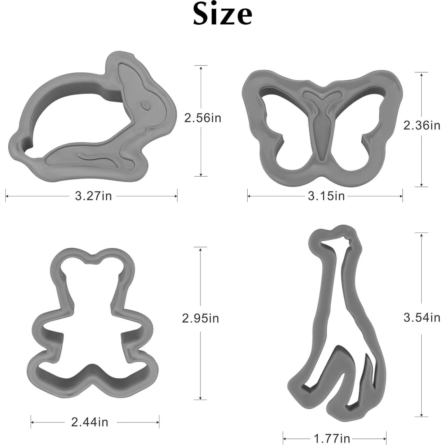 Juego de Cortadores de Galletas 12 PCS HiempTru - Formas Diversas 7.62 cm
