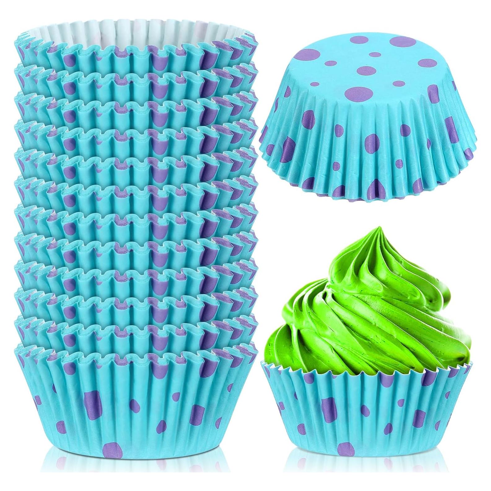 Forros para Cupcakes Vesici 300 Piezas Monstruo Azul y Púrpura