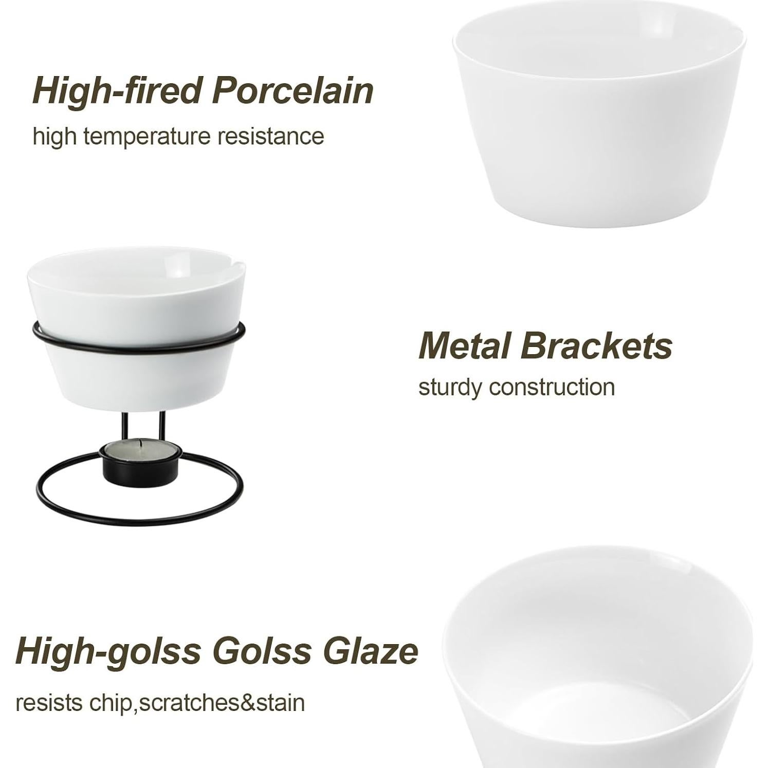 Juego de Calentadores de Mantequilla Luvan 12.8oz Cerámica