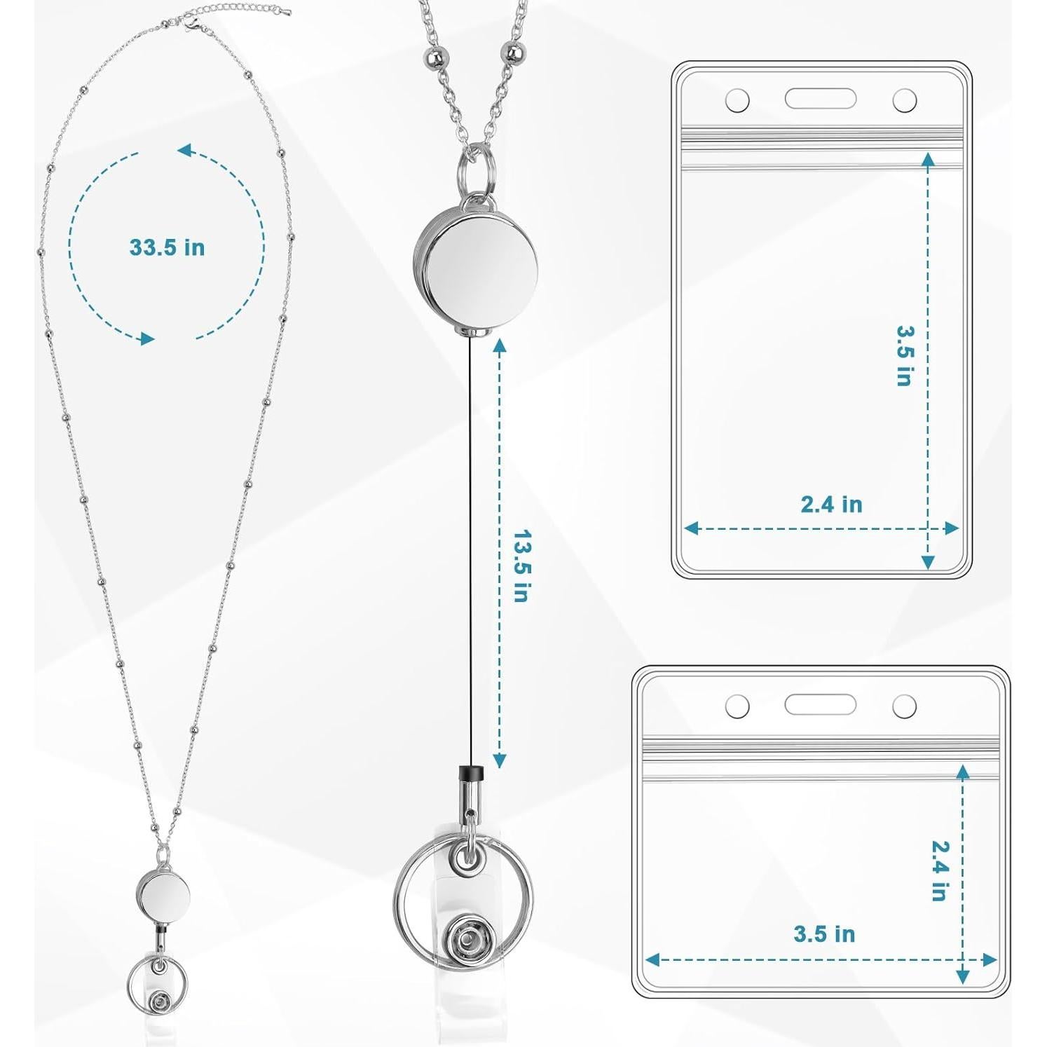 Paquete de 2 cintas retráctiles Koorito con 4 soportes a prueba de agua