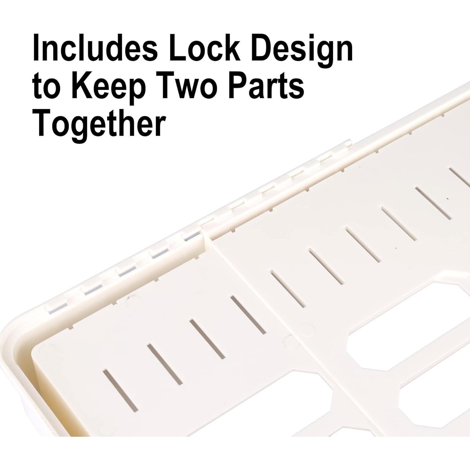 Organizador de Tapas de Alimentos SWOMMOLY Extra Grande Expandible