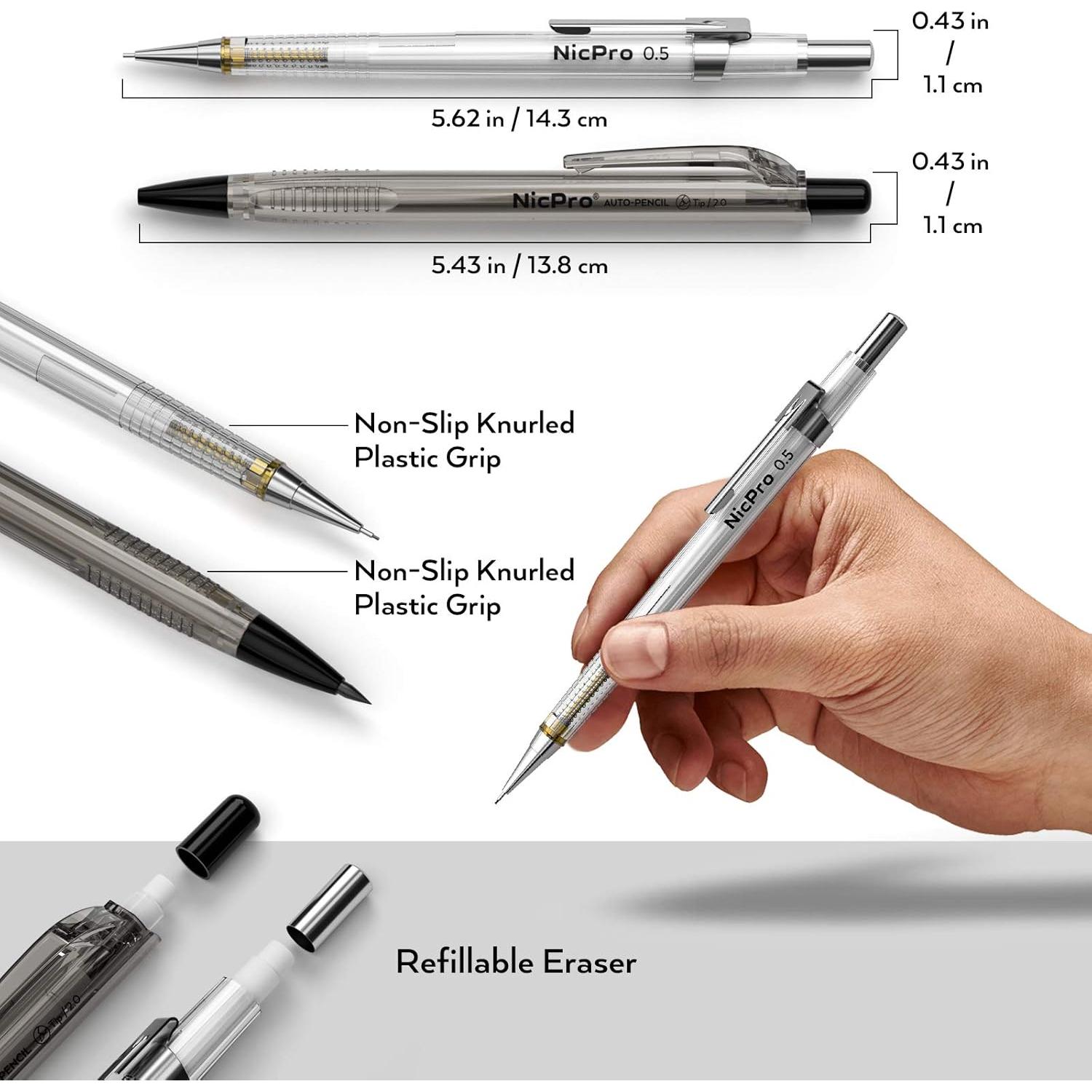 Conjunto de lápices mecánicos Nicpro 31 piezas 0.3-0.9mm