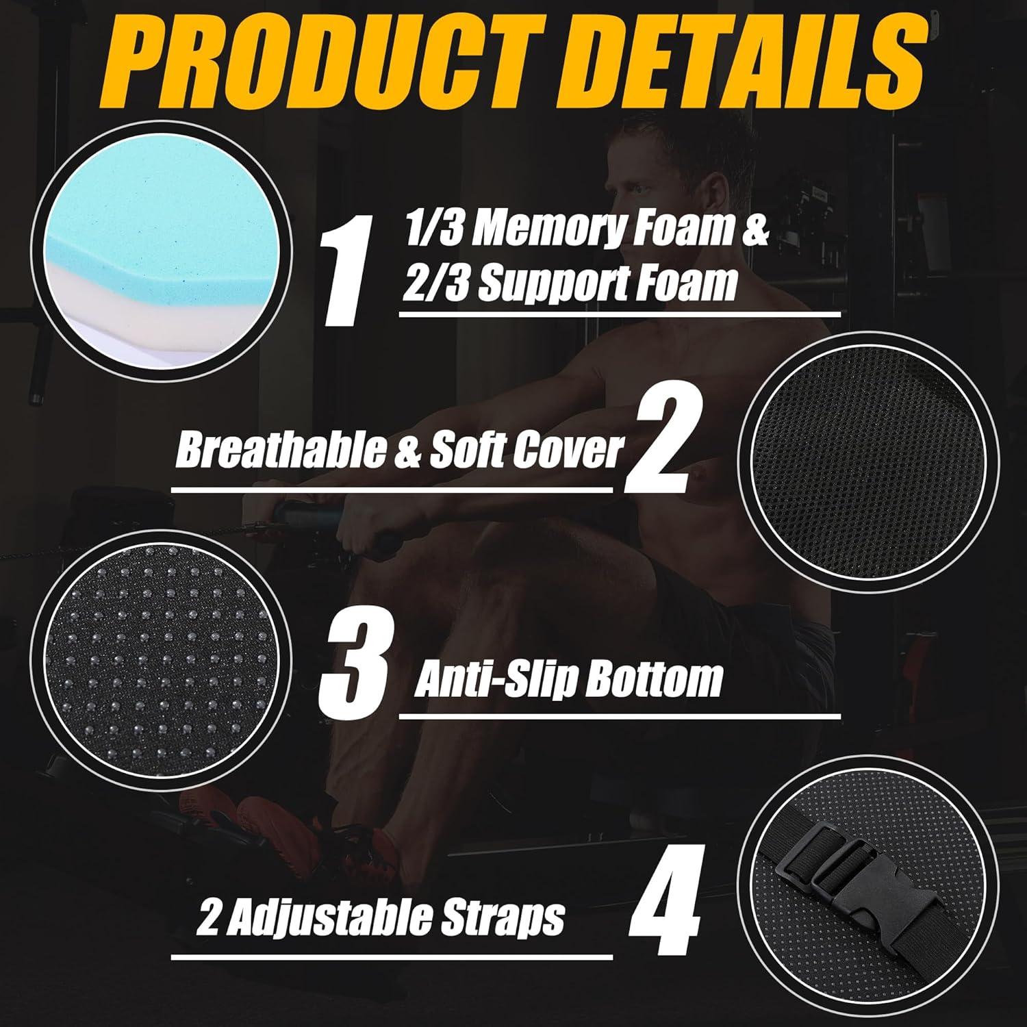 Cojín de Asiento MABOZOO para Bicicleta Reclinada 40x25.4cm